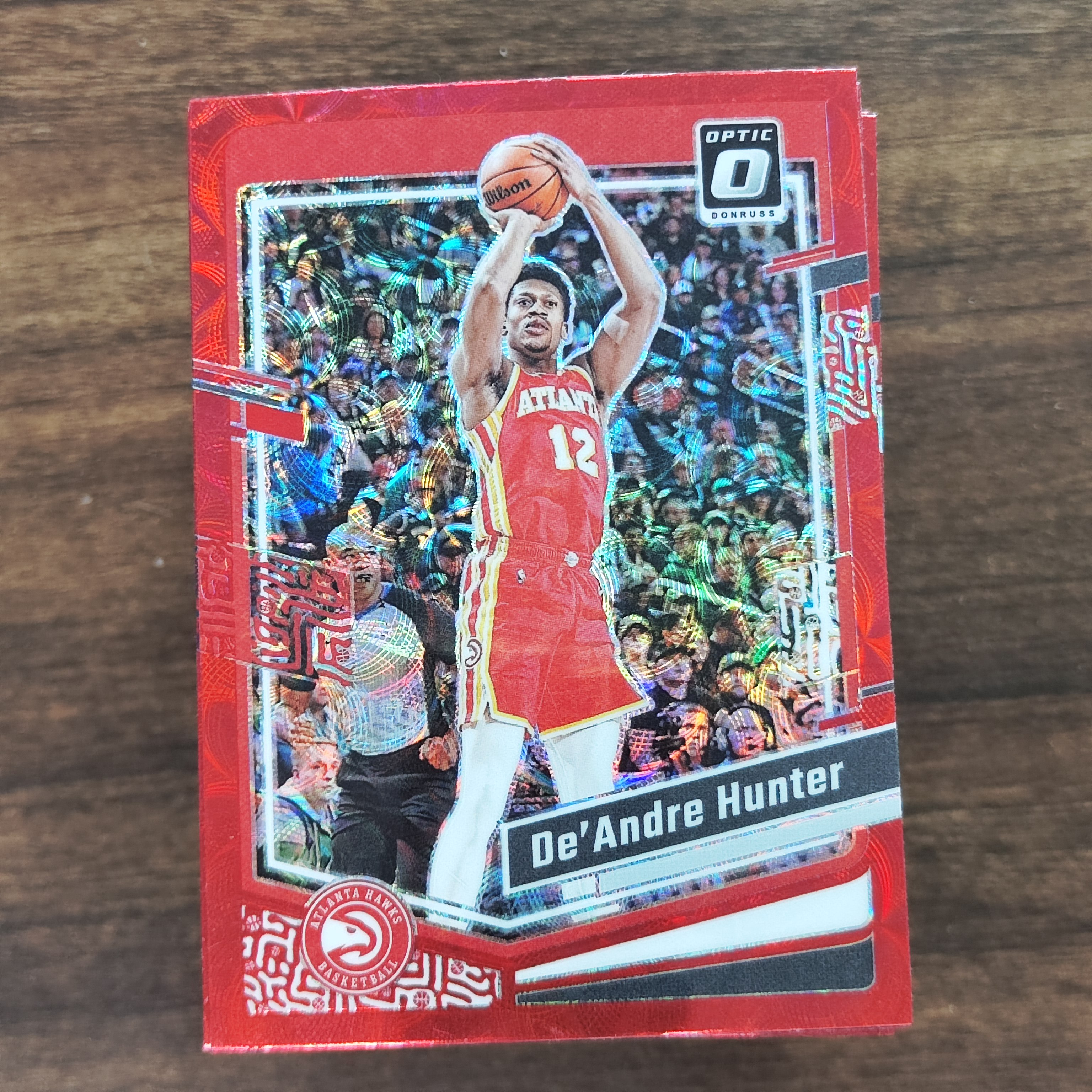 2023-24 【HADE拍卖-小卡之家】 杜蕾斯optic De'Andre Hunter 亨特  红圈圈折    单卡base 卡品如图 A98
