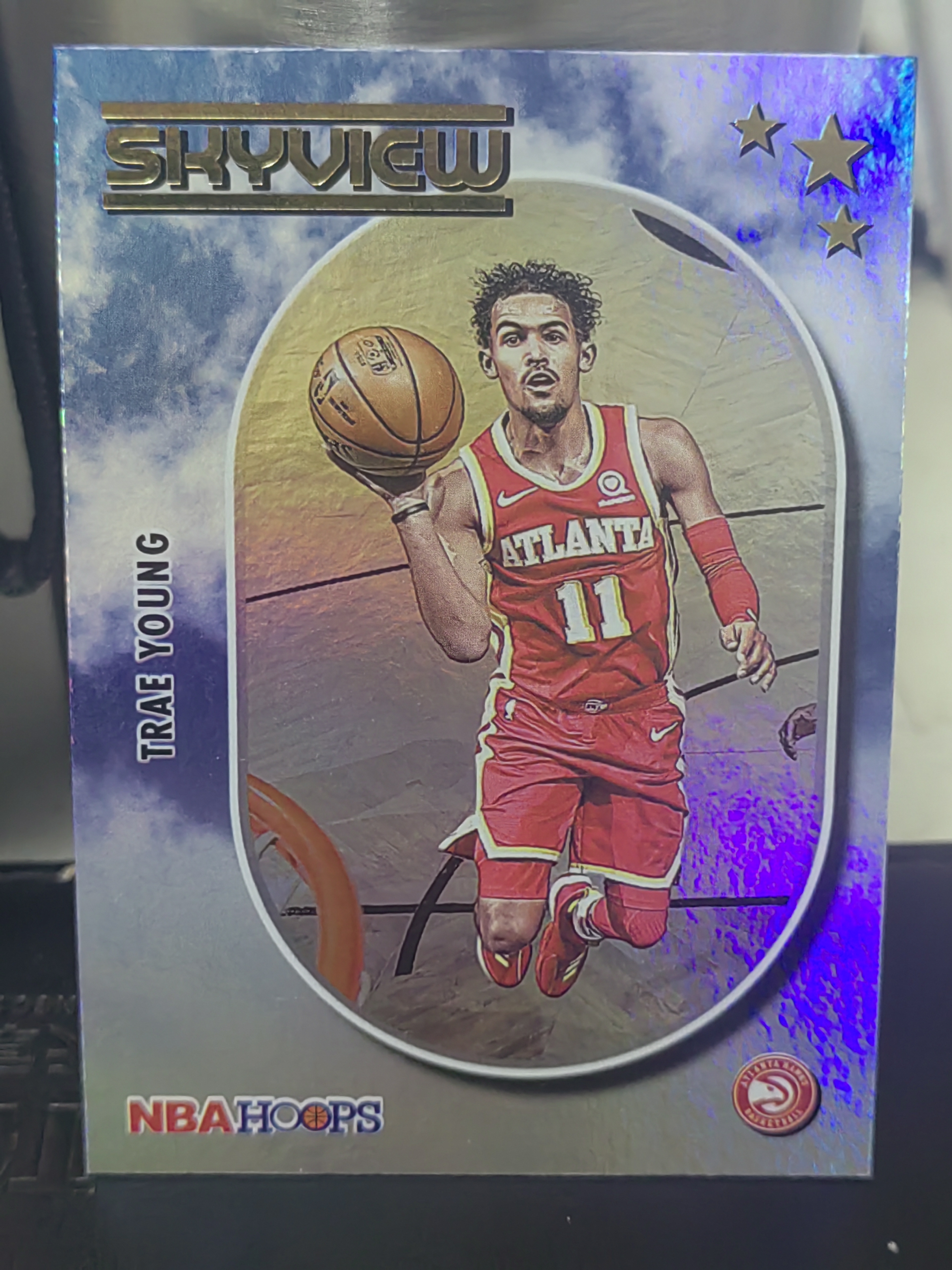 2021-22 Panini Hoops Trae Young Hoops 银折 金标 特雷 杨 老鹰 天空 特卡 篮 白边白角 不保卡品 卡品如图