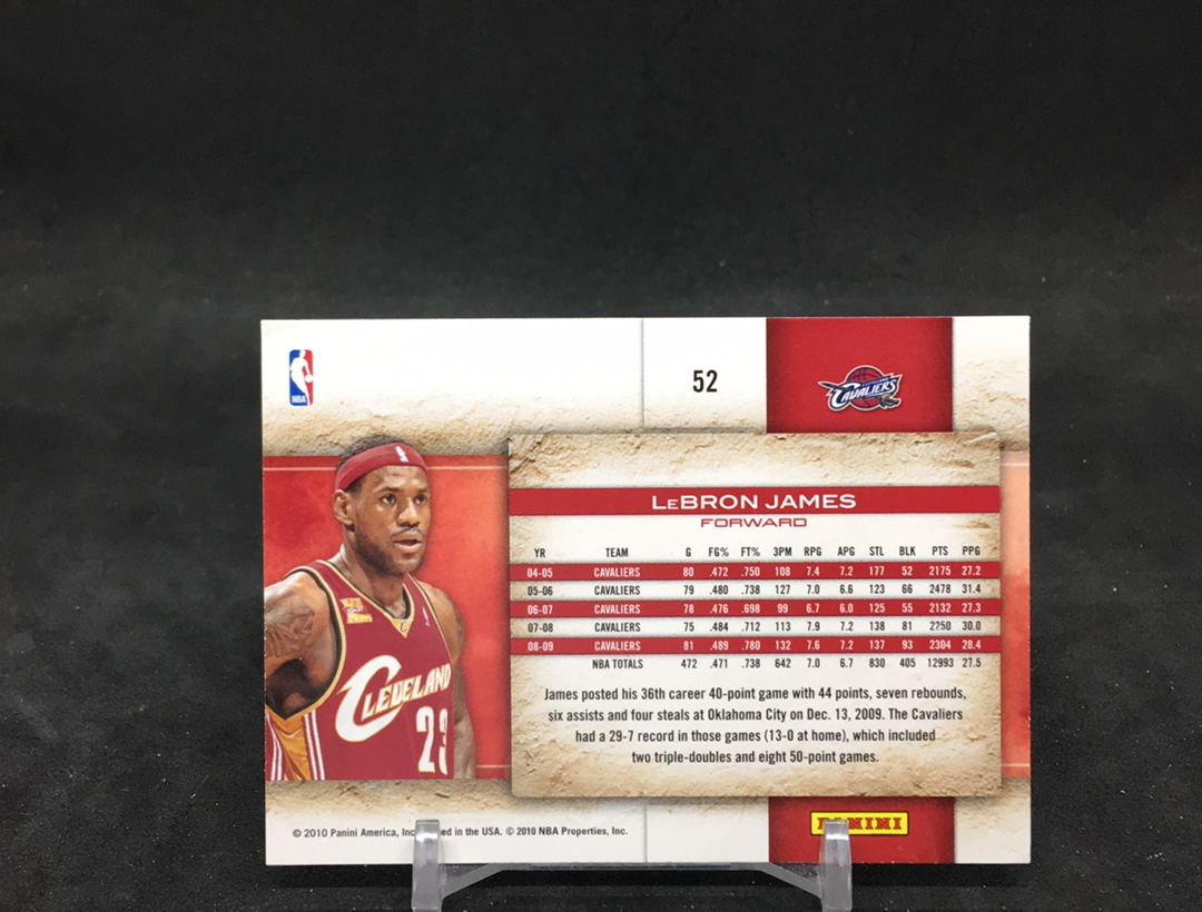 【DC拍卖】11.17 PANINI STUDIO 元年系列 实卡美如画 03白金一代领军人物 现今联盟第一人 LBJ 皇帝 勒布朗 詹姆斯(微瑕)