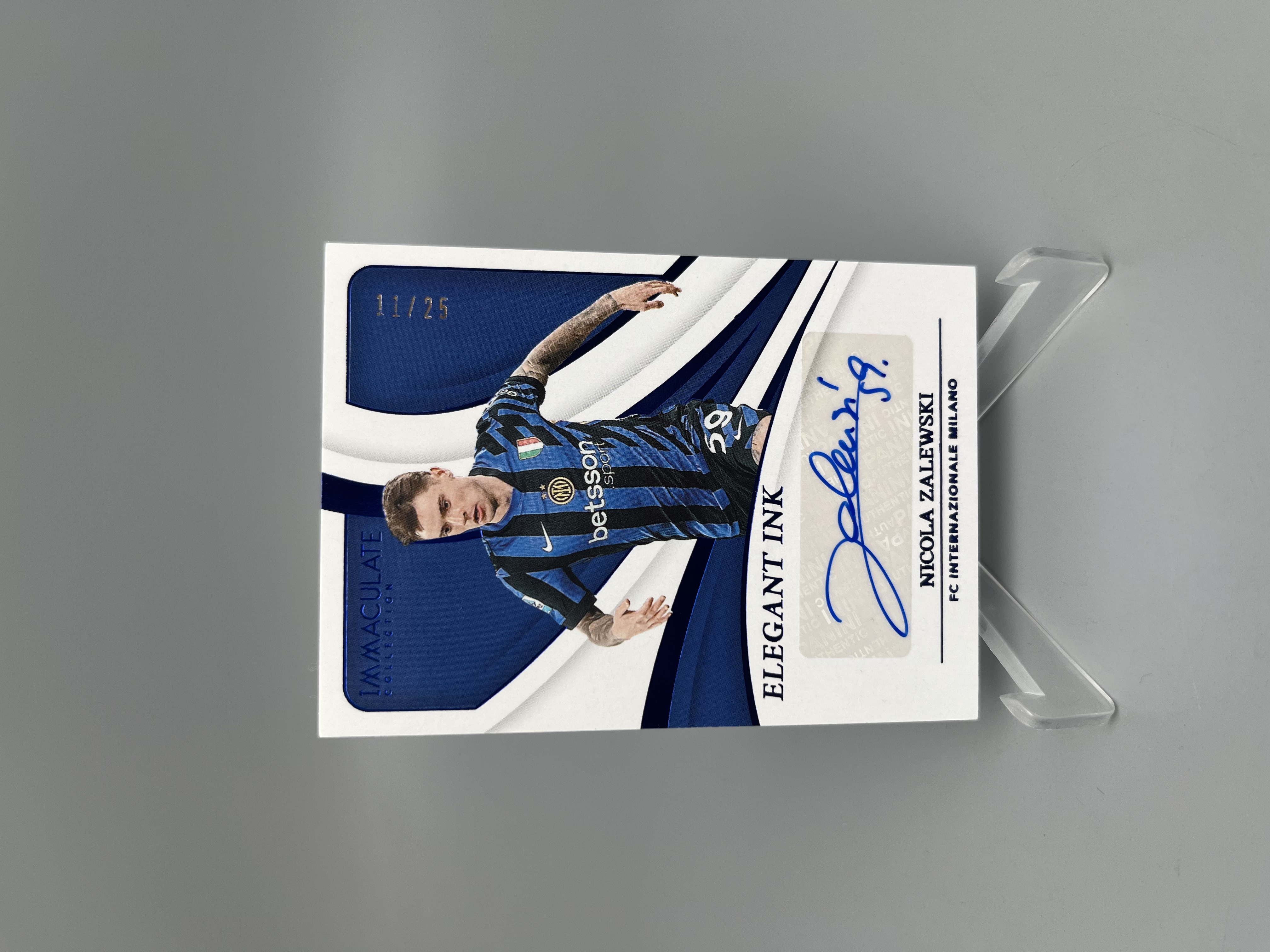 【拆吧代拍】 2024-25 panini Immaculate nicola zalewski 爱咪咪 扎莱夫斯基 签字 优雅ink签 /25编 蓝平行 波兰 国际米兰 天使1201