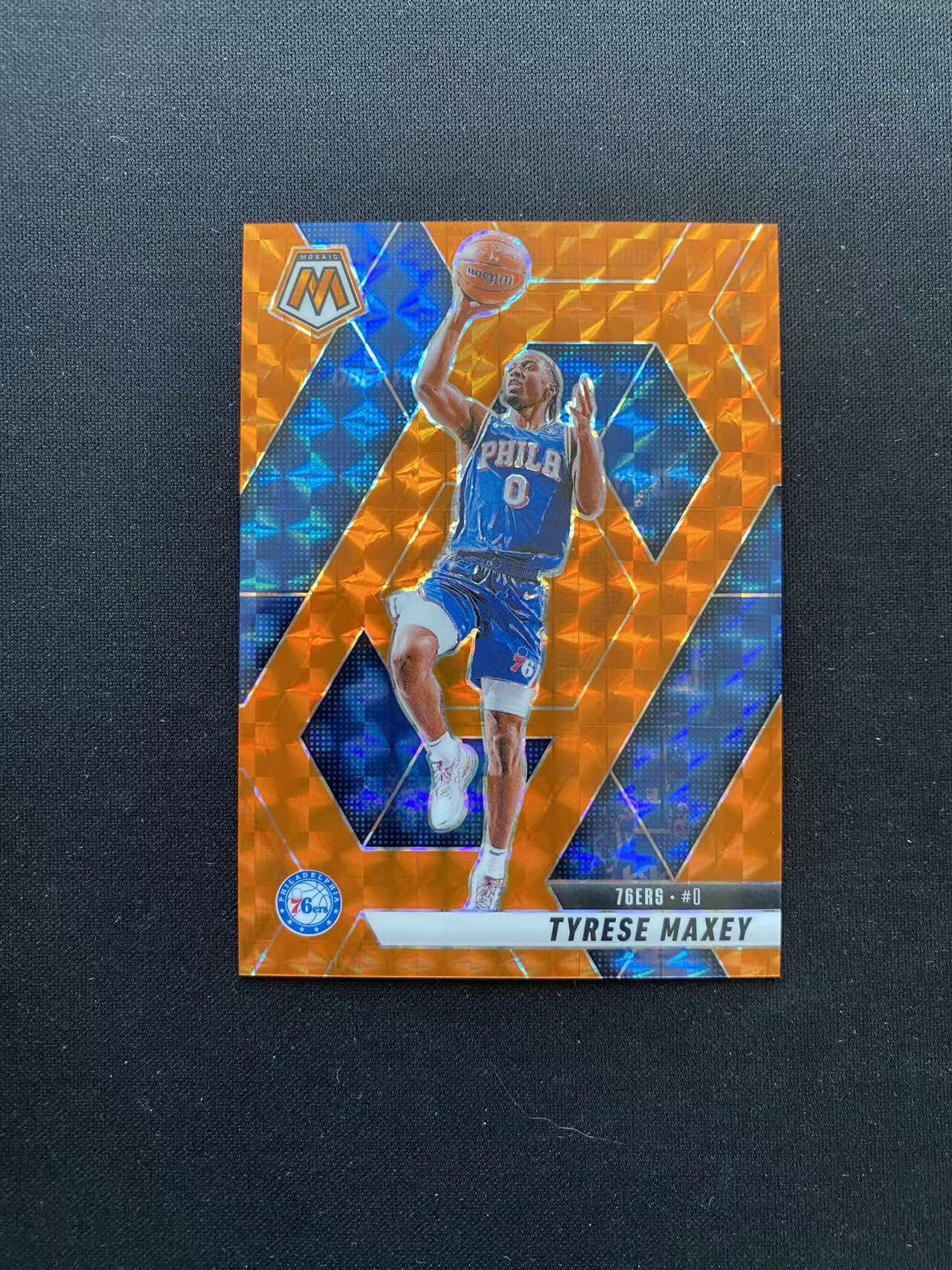2024-25 Panini Mosaic Tyrese Maxey 马赛克 76人 泰雷斯 马克西 折射 橙马赛克 特卡 249编【king#41】