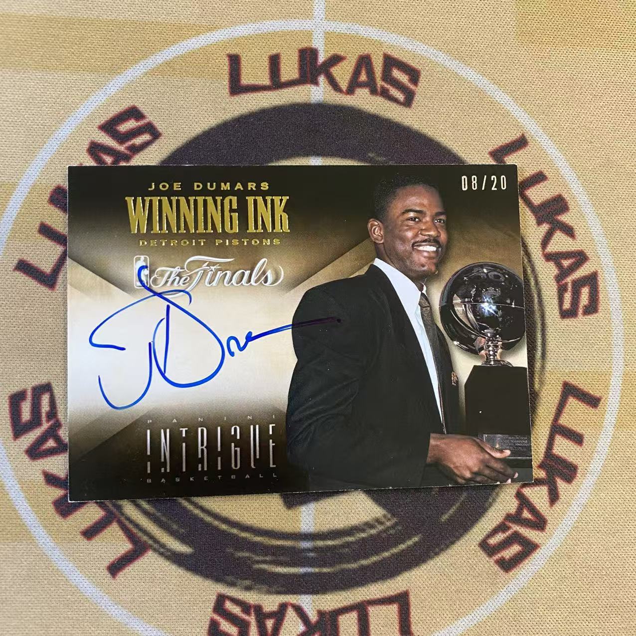撸卡厮 Lukas 1314 阴谋 活塞 名宿 乔 杜马斯 20编 总冠军 胜利签 winning ink 卡签 捧杯签(鸣总)