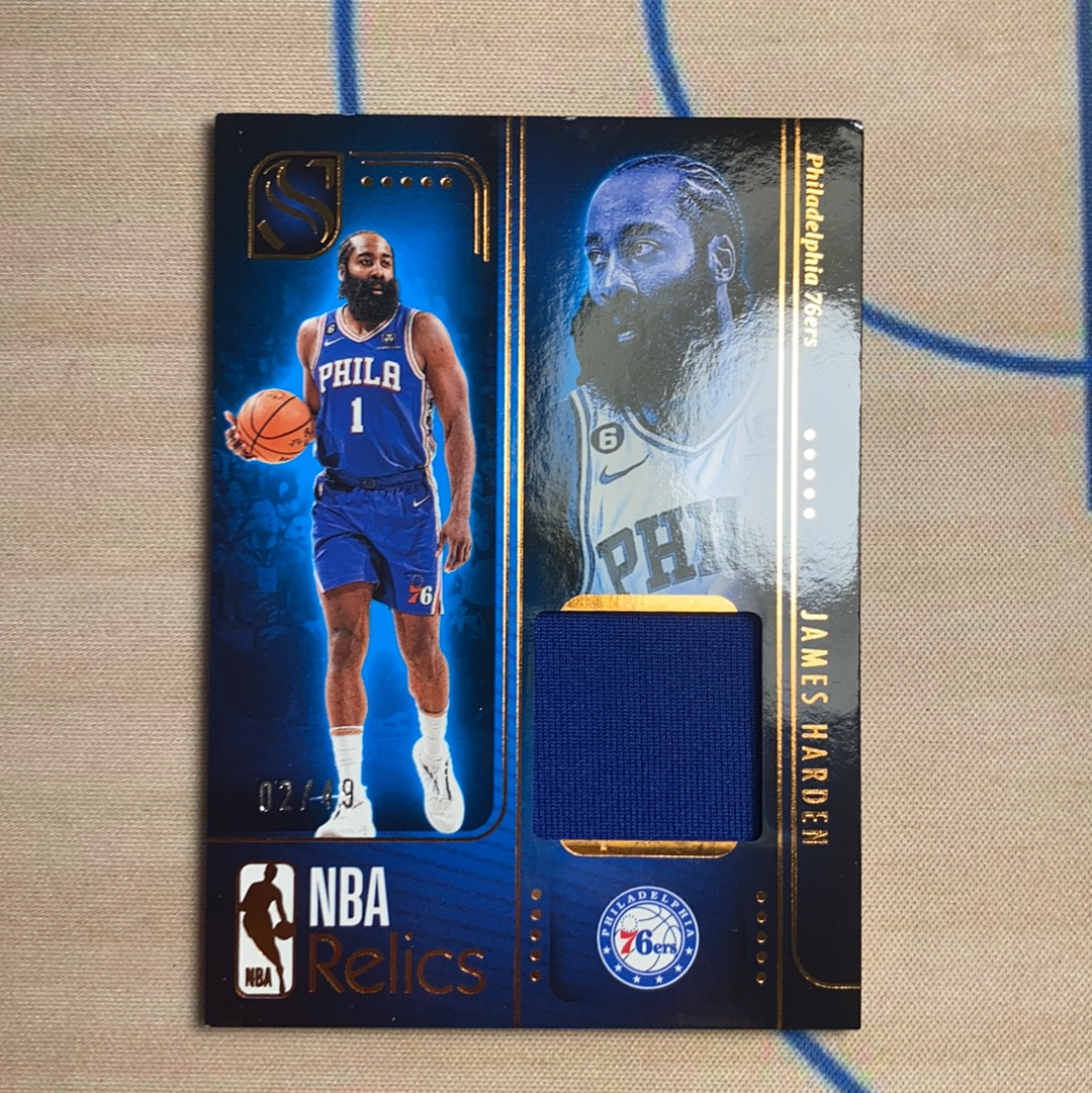 2024-25 Panini Silhouette James Harden 铜平行 49编 76人 詹姆斯 哈登 小窗物料 亲穿gu 剪影系列 卡品如图 凑套必备