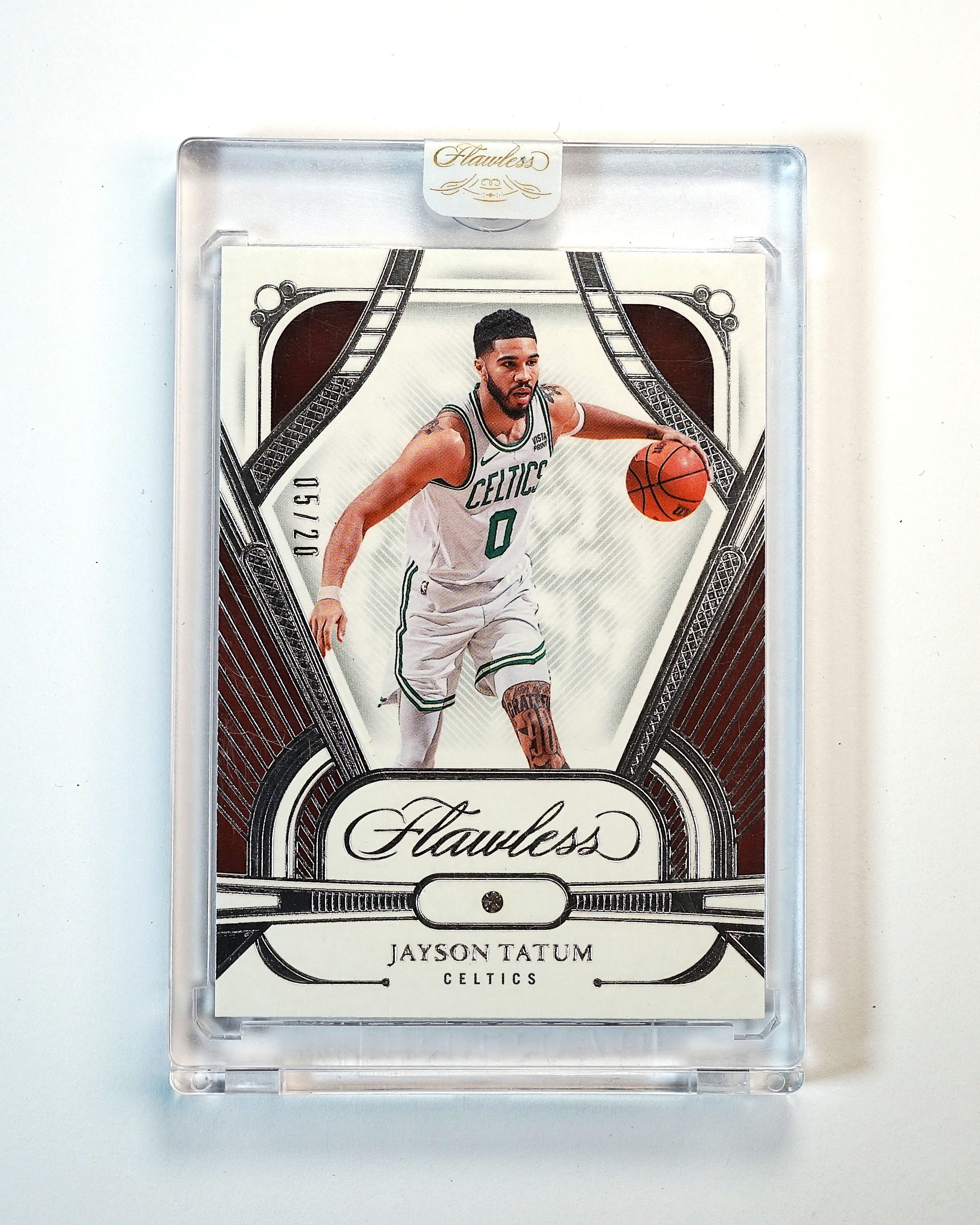 2023-24 Panini Flawless Jayson Tatum 手提 杰森 塔图姆 05/20编 钻石 base 原封砖 獭兔 凯尔特人 总冠军成员 期待伤愈归来 未来可期