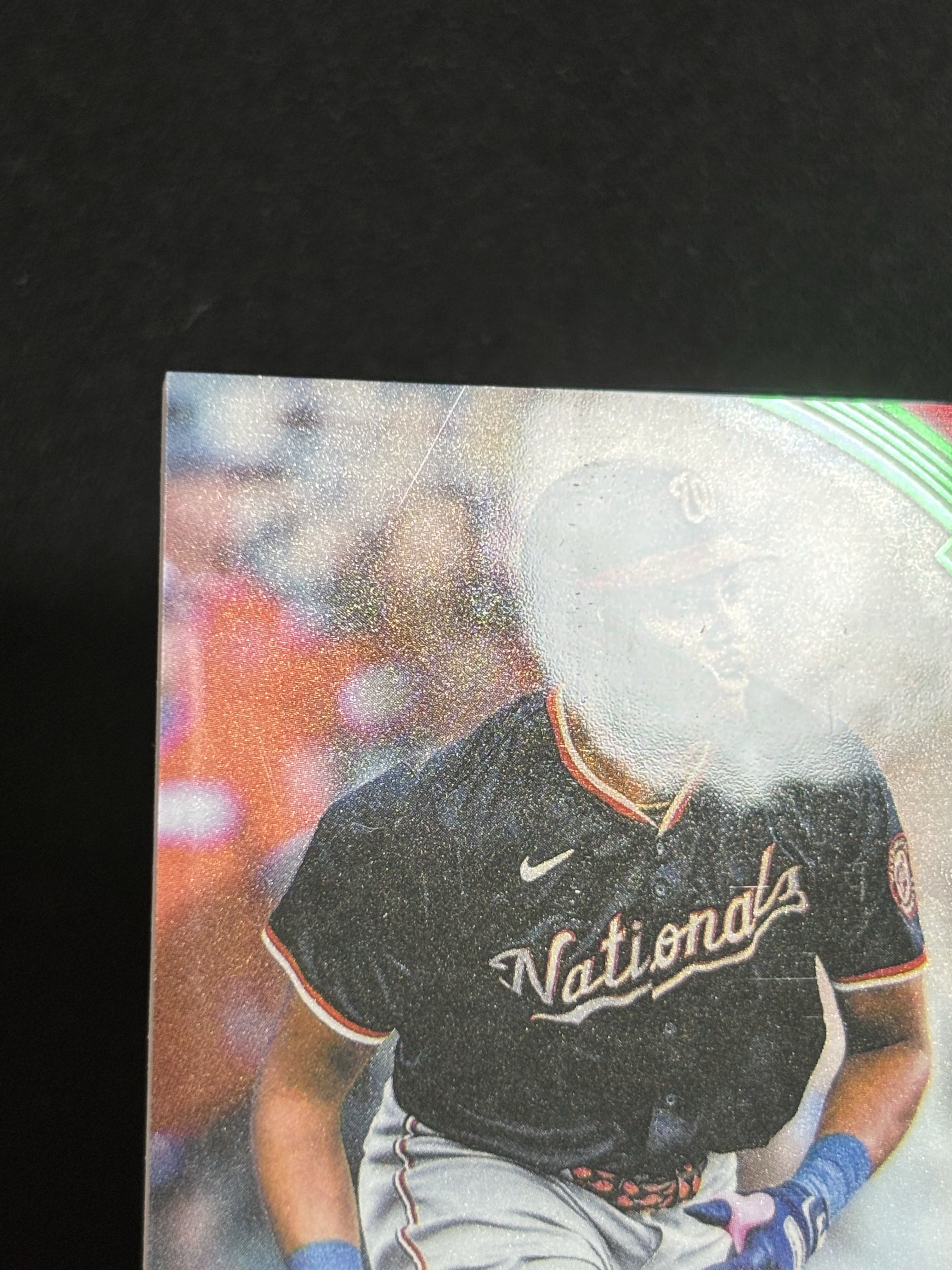 2026 Topps Tribute James Wood 棒球MLB 致敬 华盛顿国民 詹姆斯 伍德 GU落场球衣物料 绿平行 20/99编 瑕疵如图 - 红豆