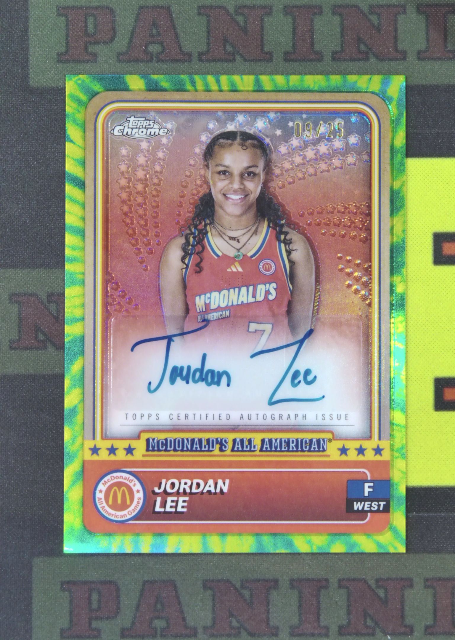 2024 Topps McDonald's Jordan Lee Nirvana Project 乔丹 李 女篮 高中 09/25 签字 黄瓜折 折射 麦当劳 TC 卡品如图 收藏必备 zz001