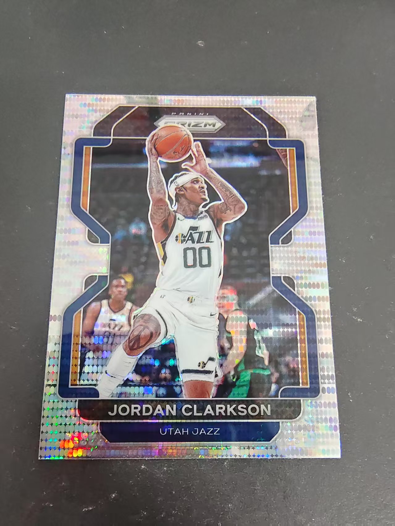 【可合并,不累计】2021-22 Panini Prizm Jordan Clarkson 乔丹 克拉克森 爵士 脉冲折 PZ 划痕 边角瑕疵 #127