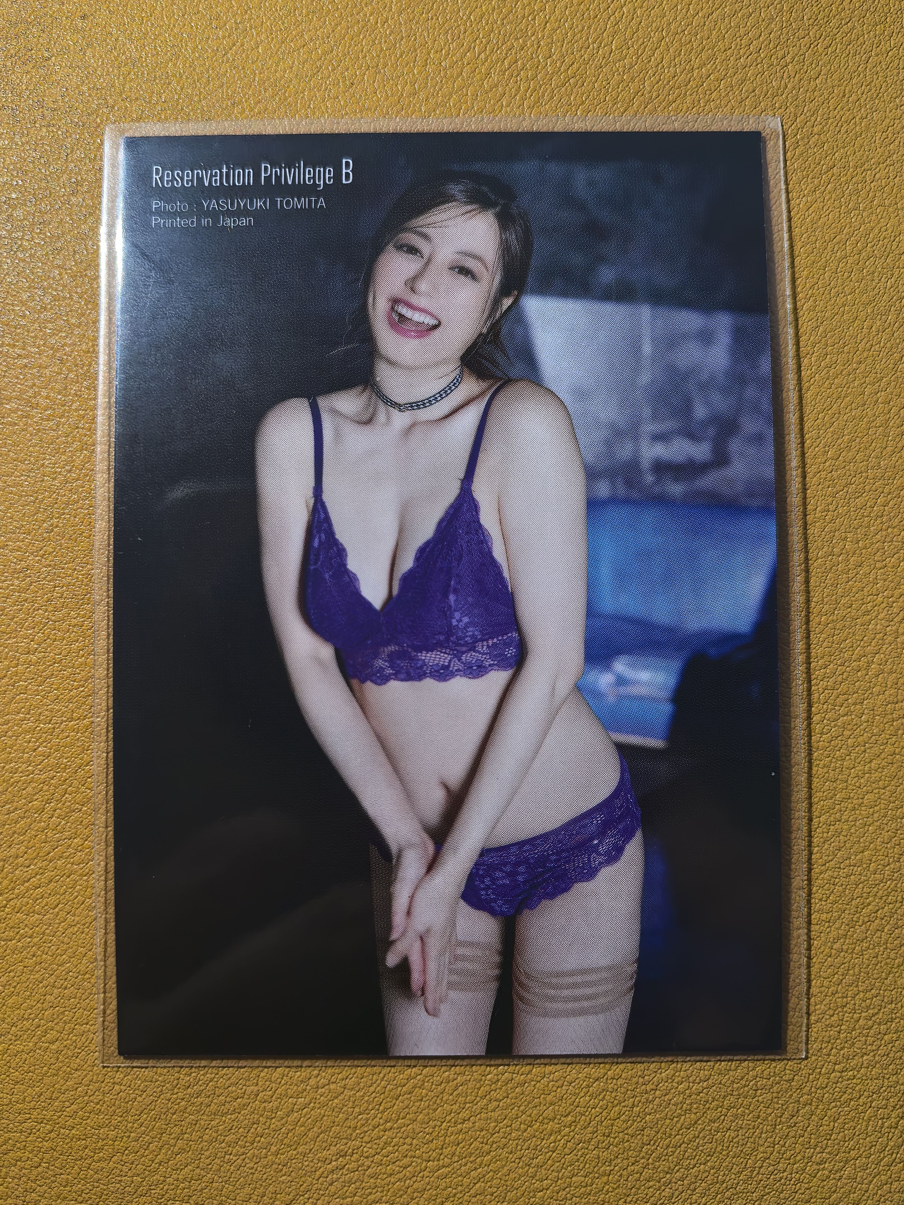 HIT'S偶像艺人【日本代购】杉本有美 特典唇印卡 实卡超好看绝版稀有美女车模妹卡