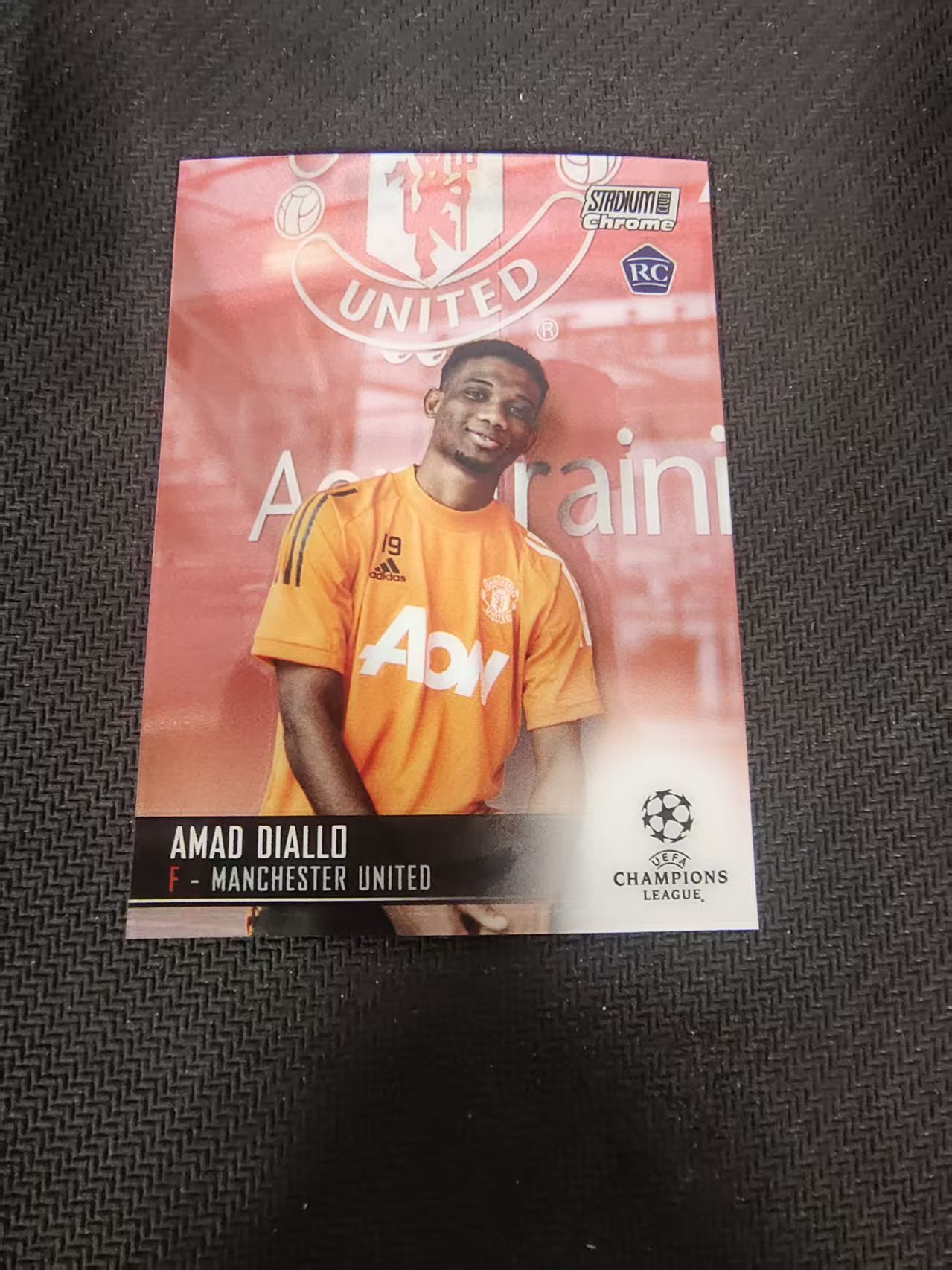 【可合并,不累计】2021 Topps Stadium Club Chrome Amad Diallo 阿马德·迪亚洛 曼联 RC新秀 竞技场 欧冠 划痕 边角瑕疵 #70