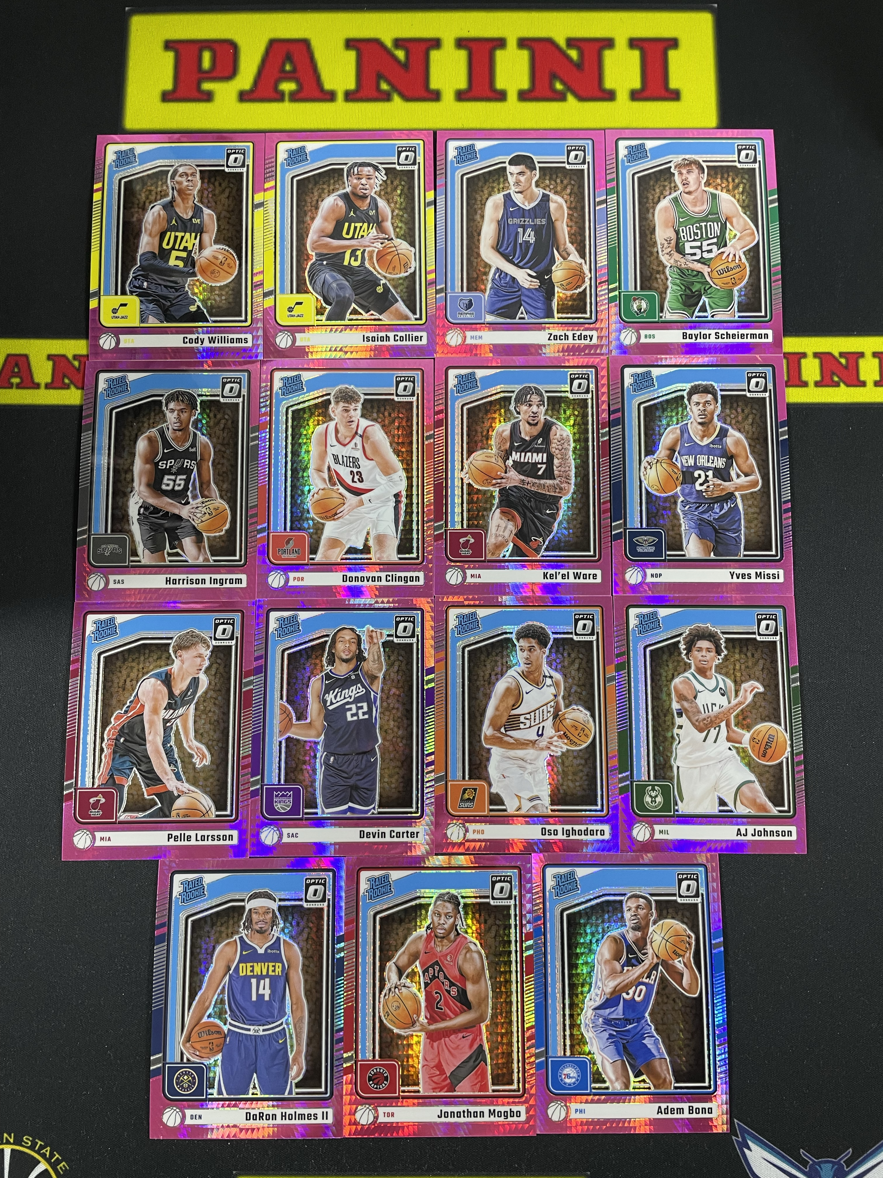 【皮成仙拍卖】PANINI 24-25 杜蕾斯 OPTIC 科迪威廉姆斯 扎克埃迪 贝勒沙伊尔曼 多诺万克林跟 德文卡特 AJ约翰逊 等 新秀 RC 粉hyper折射 一图打包【只发顺丰】白白124