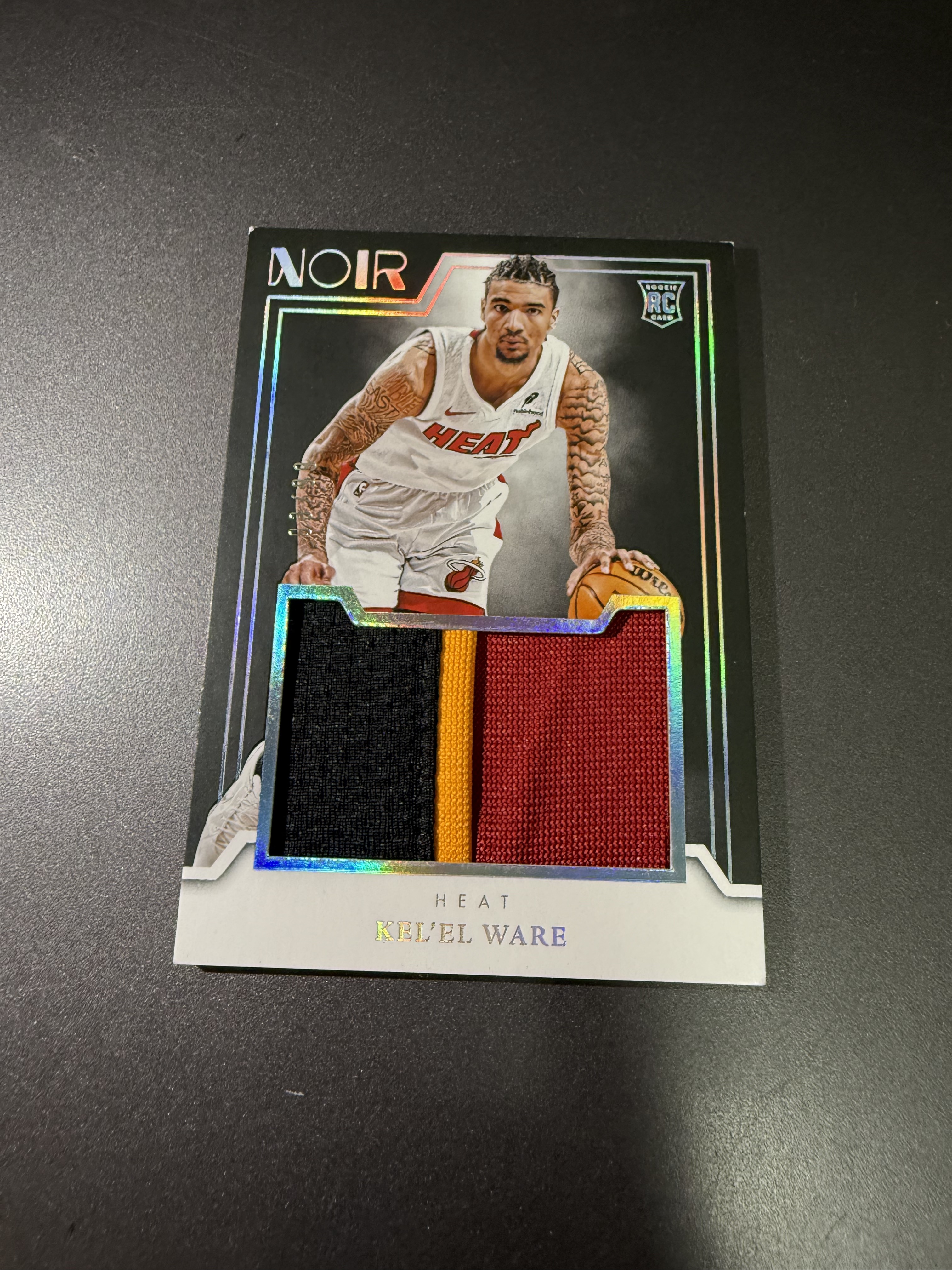 2024-25 Panini Noir Kel'el Ware RC 凯莱尔 韦尔 新秀 大窗球衣 PATCH 暴力切割 热火队 99编 十周年 什