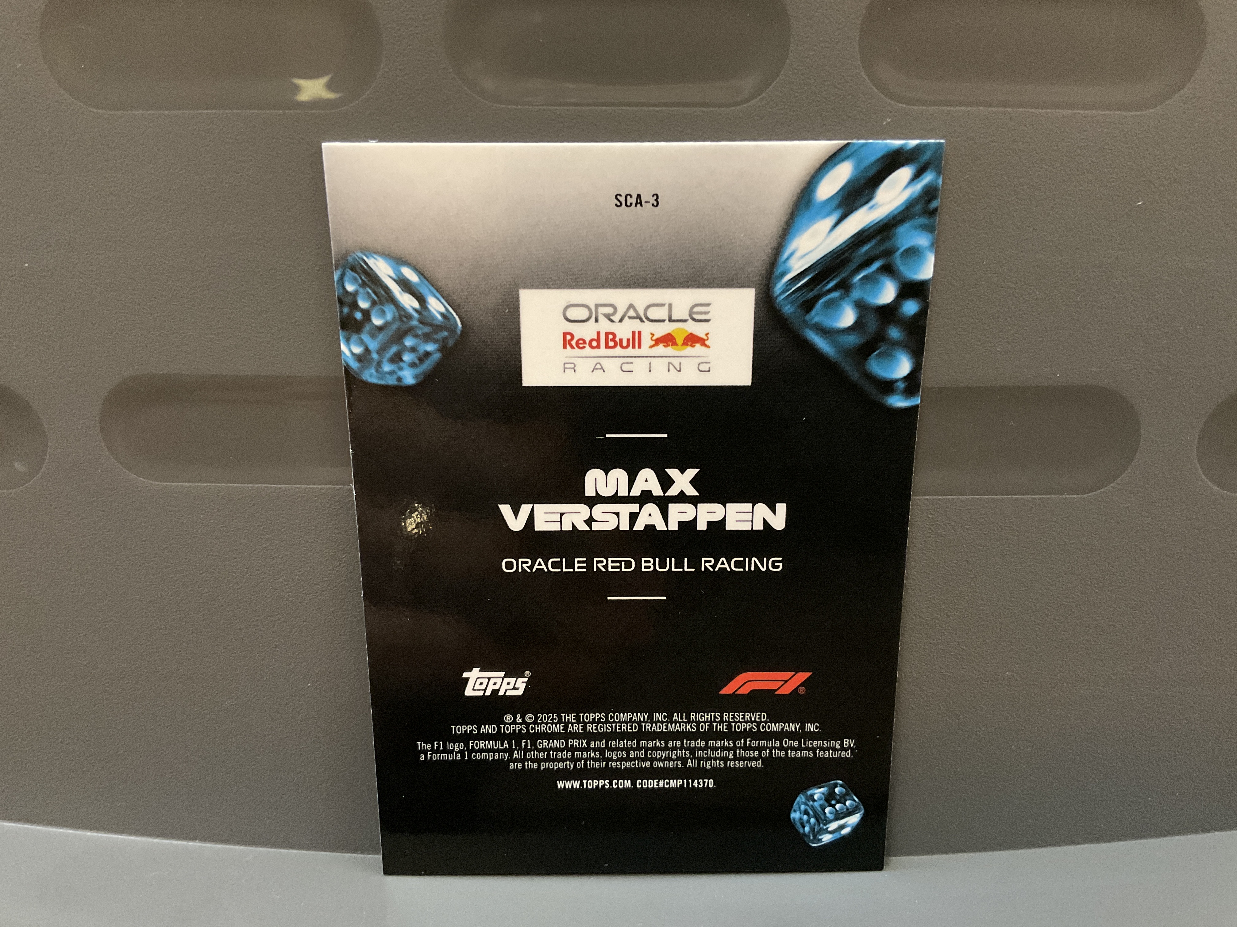 2025 Topps Chrome Max Verstappen #SCA-3 维斯塔潘 马克斯 F1 红牛车队 扑克牌 折射 红牛 赛道王牌 银折 F1方程式赛车
