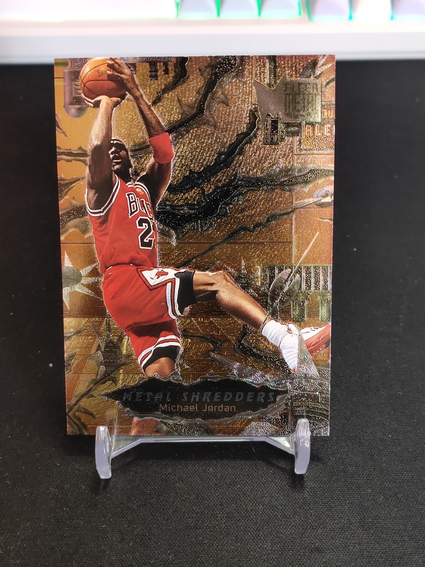 【浩行拍卖 截标预付82%】1996-97 fleer metal michael jordan 公牛 迈克尔 乔丹 篮球之神 飞人 Metal Shredders 特卡 经典老卡 专收必备 瑕疵看图1「柏屿」1130P01緲