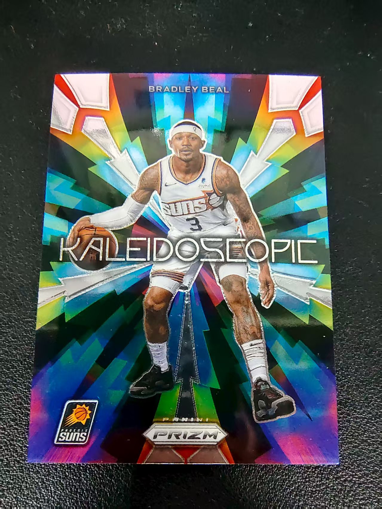 【可合并,不累计】2023-24 Panini Prizm Bradley Beal 太阳 布拉德利 比尔 万花筒特卡 PZ 划痕 边角微瑕 介意勿拍 #23