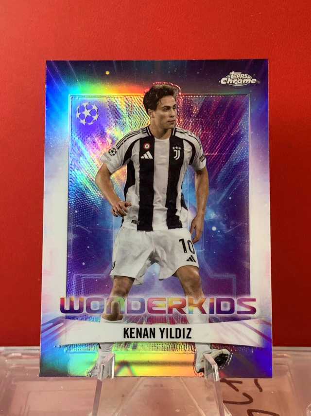 （老末精品代拍) 2025 Topps chrome kenan yildiz 伊尔迪兹  尤文图斯 欧冠TC Wonderkids 神奇小妖特卡 银折 顺丰空运 免费代拍E29