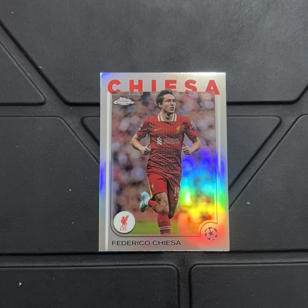 2025 Topps Chrome Federico Chiesa 基耶萨 利物浦 TC 折射 银折 卡品如图 不包卡品 1119Z