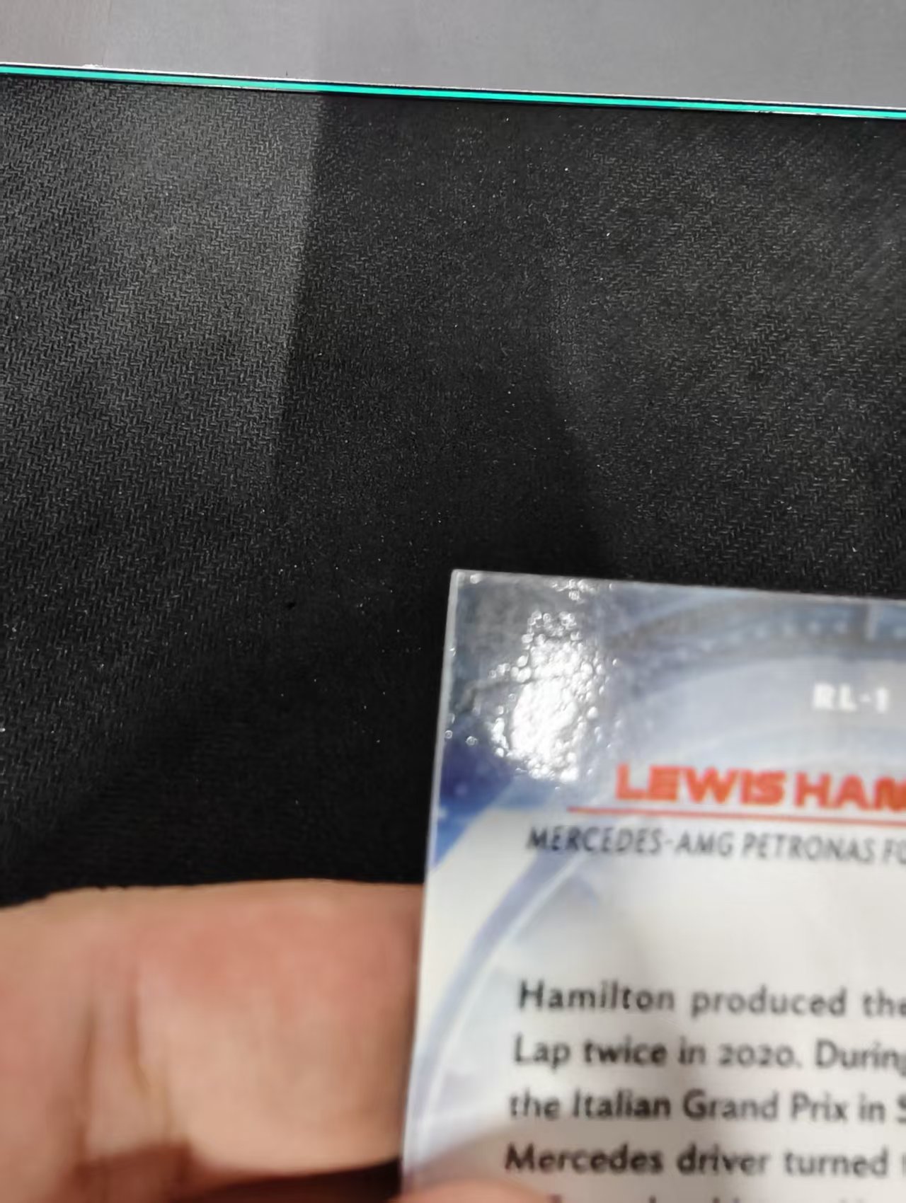 2021 Topps Chrome Lewis Hamilton F1 银折 red liners 特卡 汉密尔顿 梅赛德斯奔驰 划痕 边角瑕疵 #1