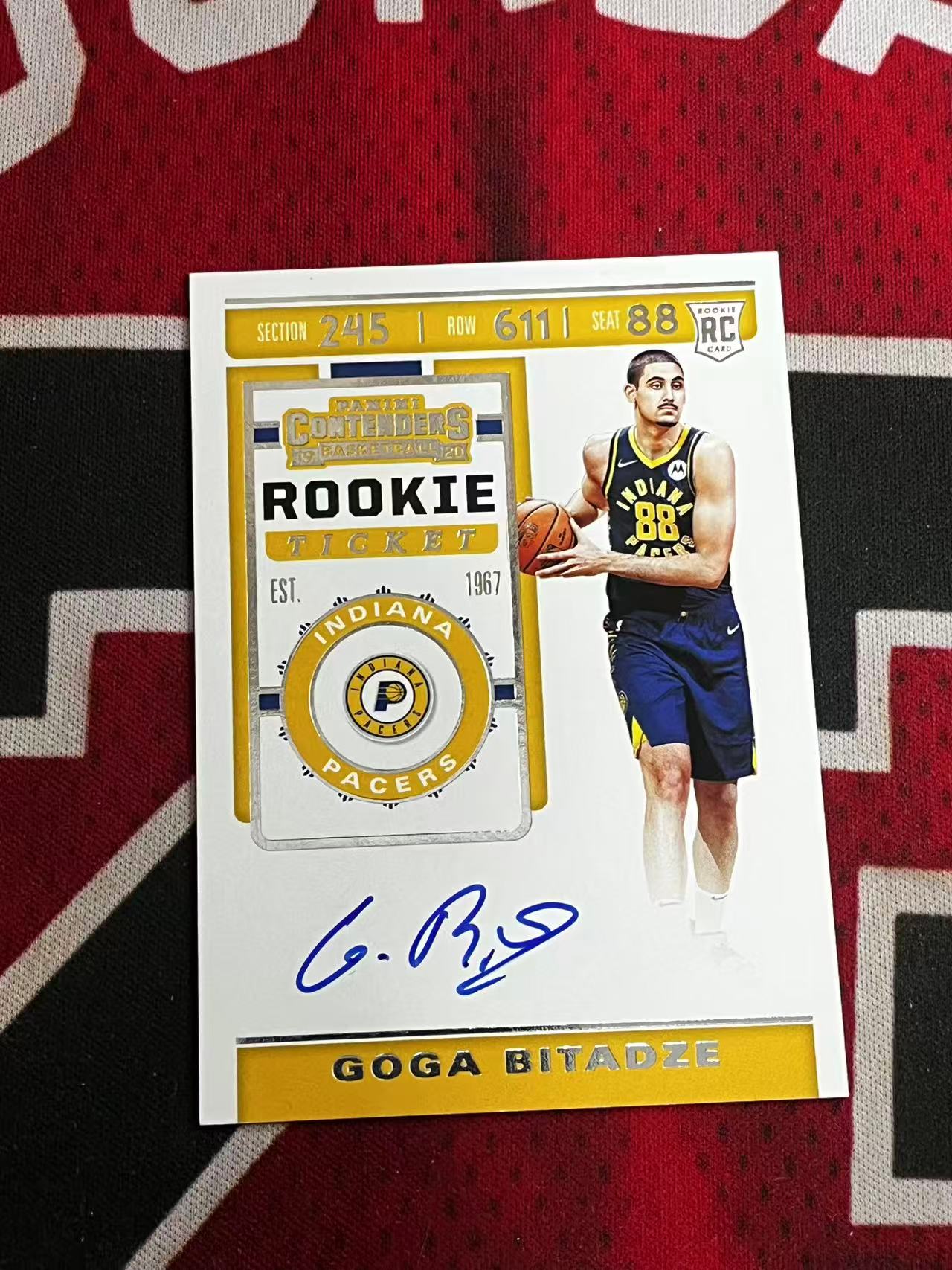 【接寄拍】2019-20 PANINI CONTENDER 球票系列 步行者 新秀RC 戈加比塔泽 签字卡 卡签 正新秀球票签字卡 专收凑套必备【烂臭嘴拍卖】