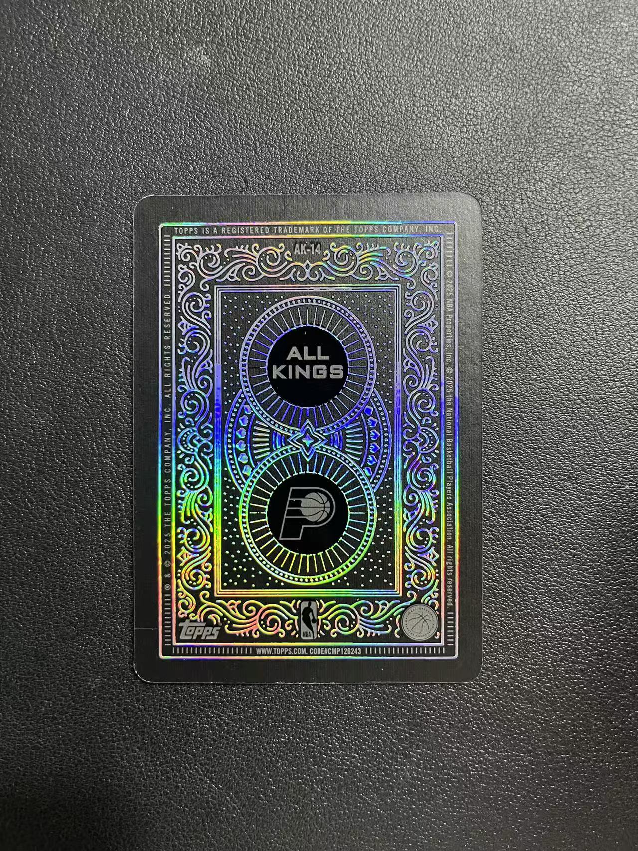 2025 Topps flagship Tyrese Haliburton 步行者 泰雷塞 哈利伯顿 All Kings 超大比例 扑克牌 ssp 黑K 卡品如图 收藏必备 龙龙龙