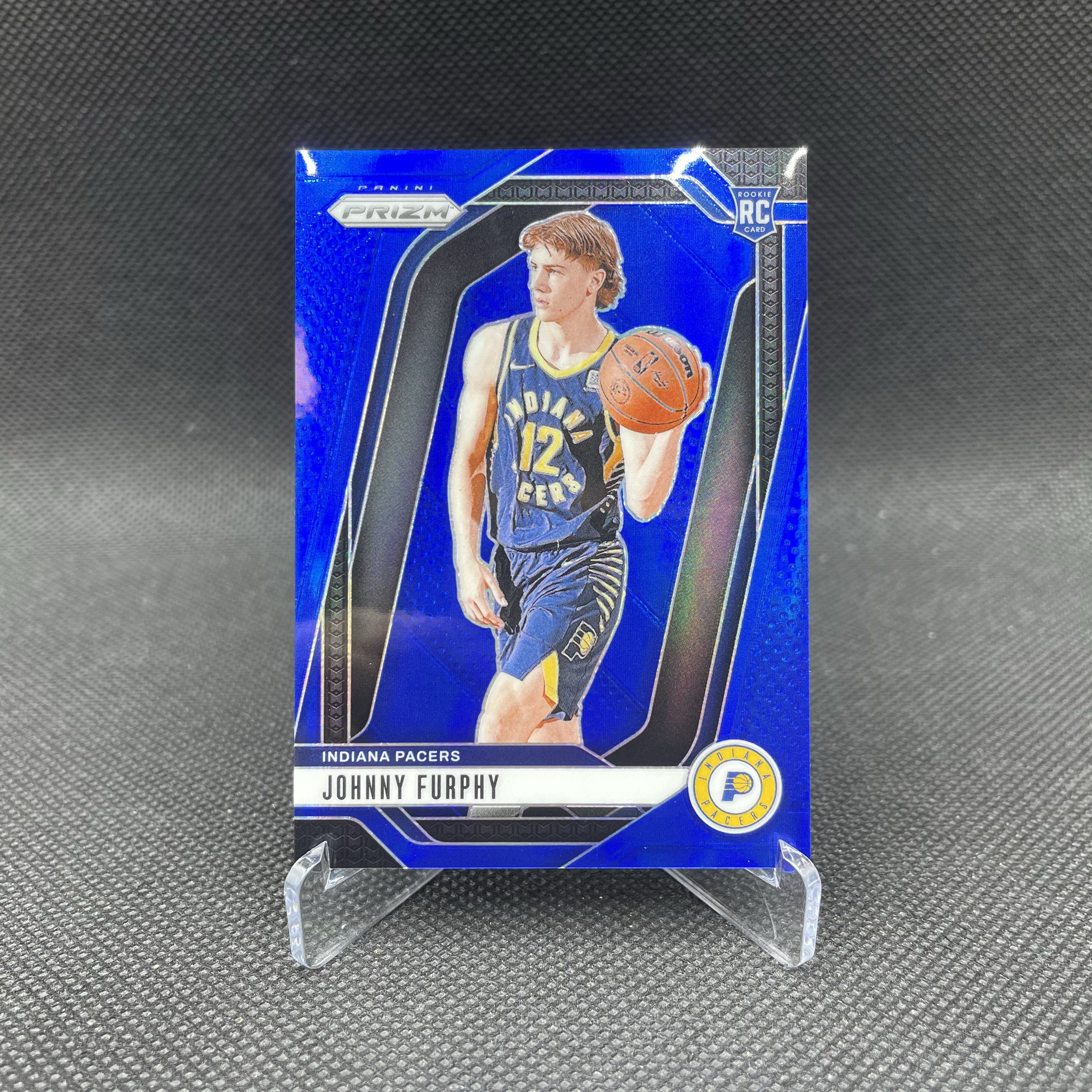 2024-25 Panini Prizm Johnny Furphy RC 【无界代卖】步行者 新秀 约翰尼 弗菲 119/199编 正Base 蓝折 哈利伯顿队友 最有价的版本 品如图 不累计 YC