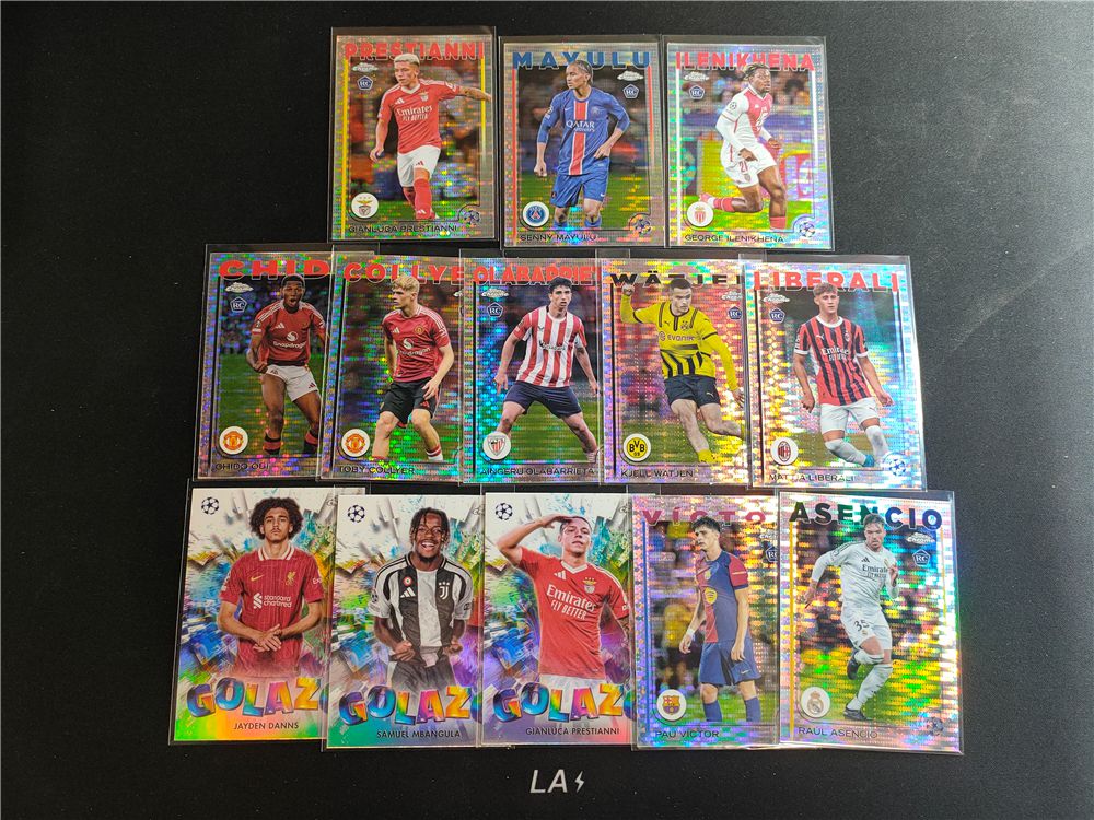 【LA拍卖】2025 Topps Chrome TC 欧冠 欧战 新秀 RC 新秀 RC Wonderkids 特卡 夜店折 折射 阿森西奥 维克多 马卢卢 丹尼尔斯 科利尔等 潜力新秀 一图打包 VKK085
