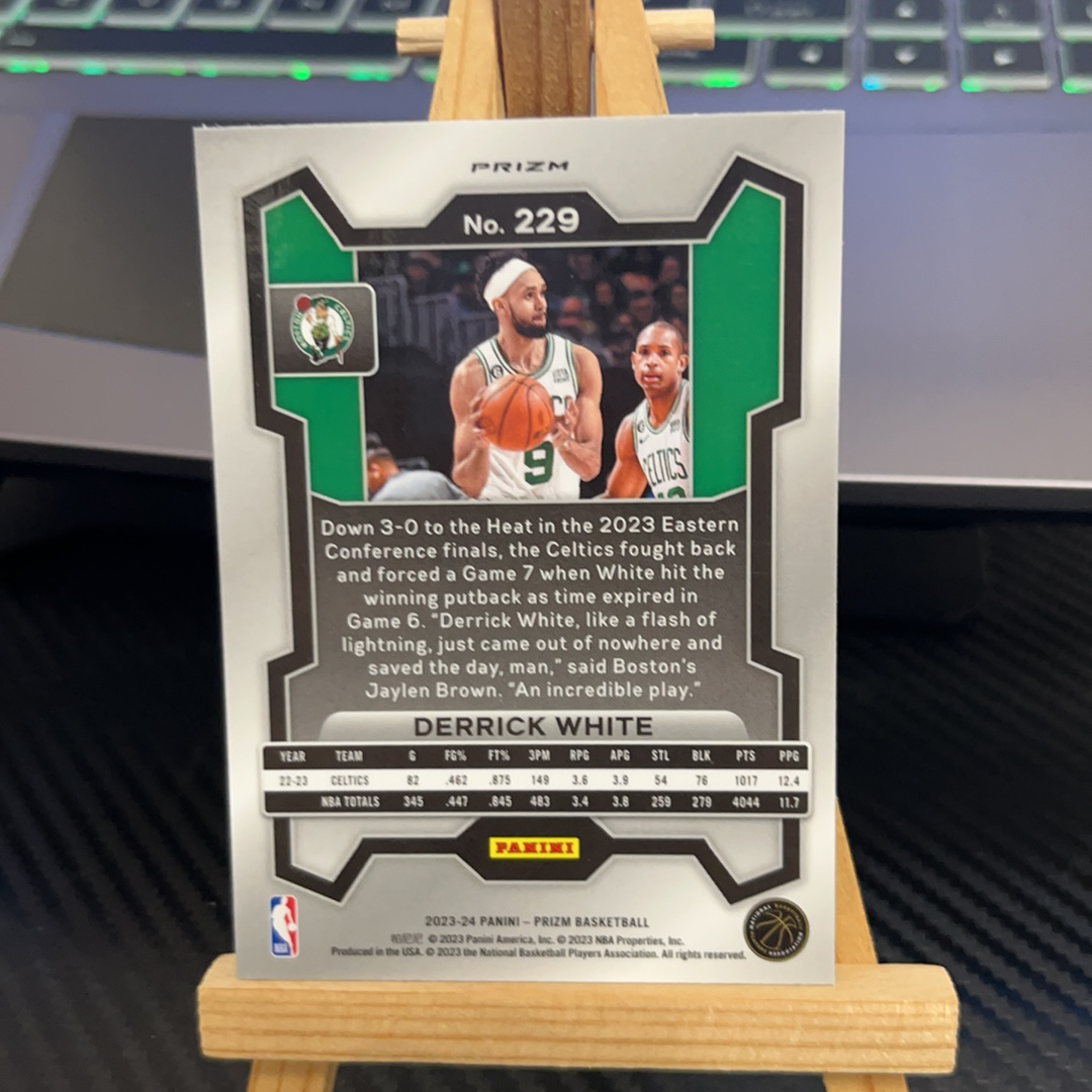 2023-24 Panini Prizm Derrick White 德里克 怀特 凯尔特人 银折 折射 prizm系列 pz 卡品如图 凑图必备 值得收藏!免费代卖!