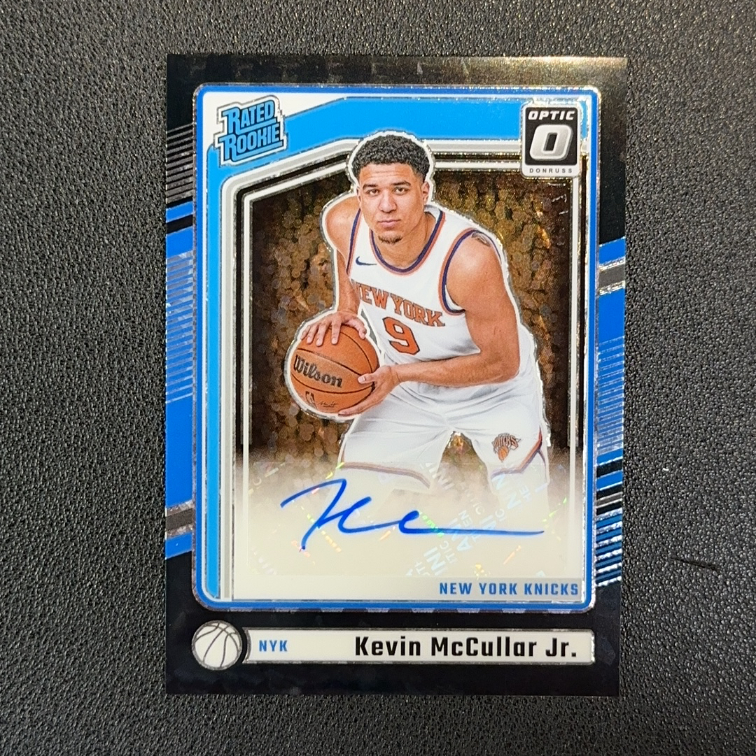 2024-25 Panini Donruss Optic Kevin McCullar Jr. 新秀 签字 小凯文 麦卡勒 黑爆炸 3/3编 ...