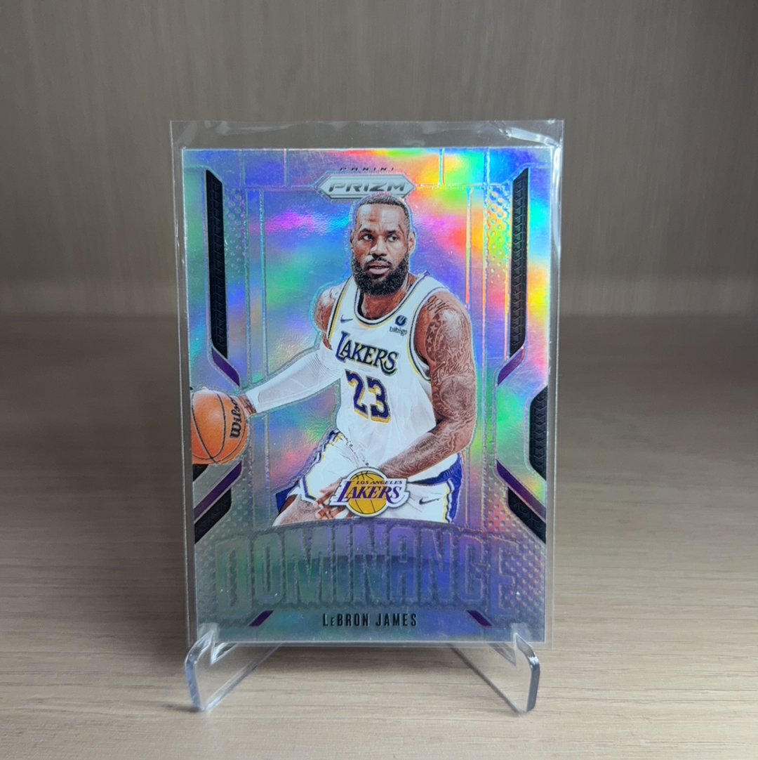 2024-25 Panini Prizm LeBron James 【免费拍卖】 勒布朗 詹姆斯 湖人 银折 折射 统治特卡 PZ系列 卡品如图 值得收藏!!