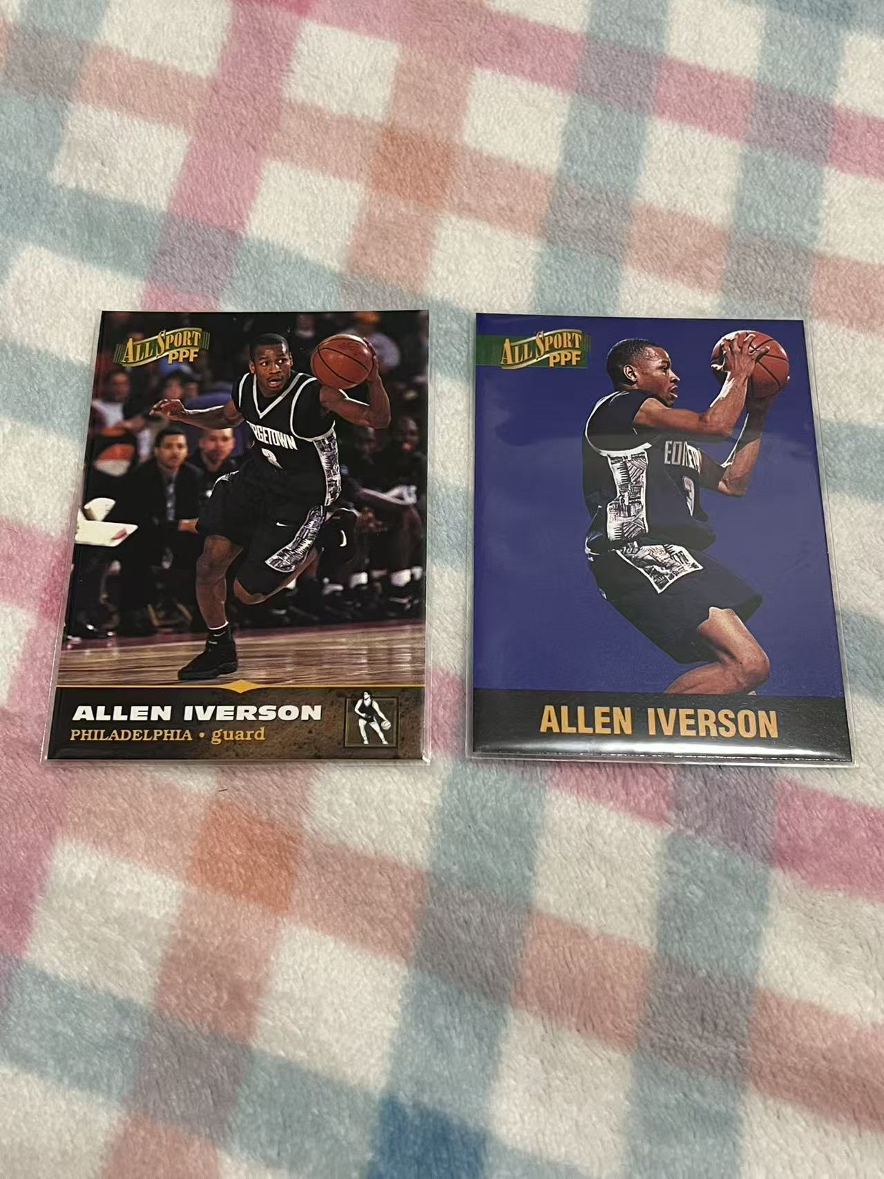 1996 The Score Board ALL SPORT PPF Allen Iverson AI 阿伦艾弗森 答案 2张打包【老人 老卡 老特】76人 #788