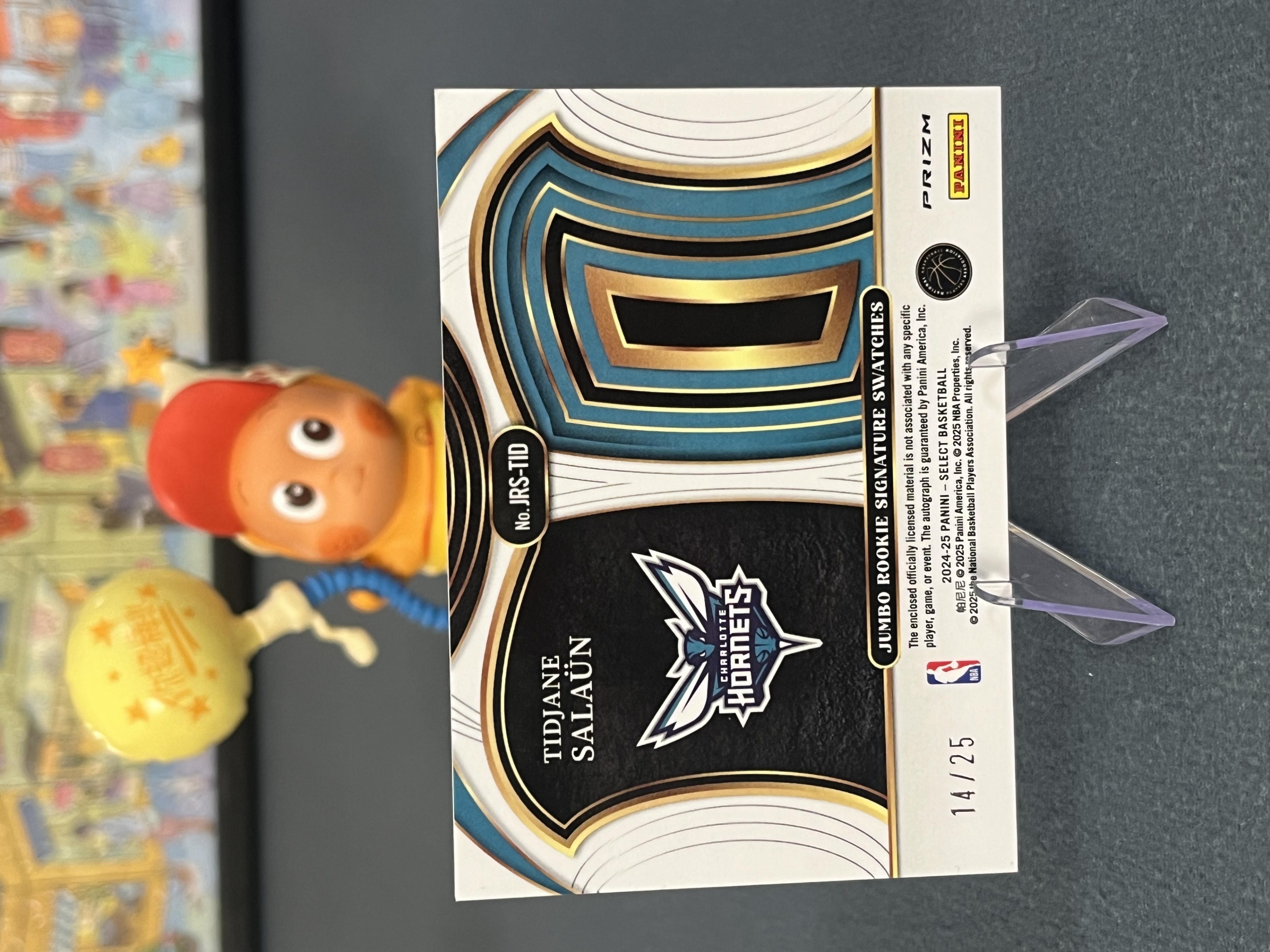 【大盘鸡】2024-25 Panini Select Tidjane Salaun 黄蜂 新秀RC 提贾尼萨隆 新秀patch签字 RPA 扎染折 14/25编 收藏必备 -张学友