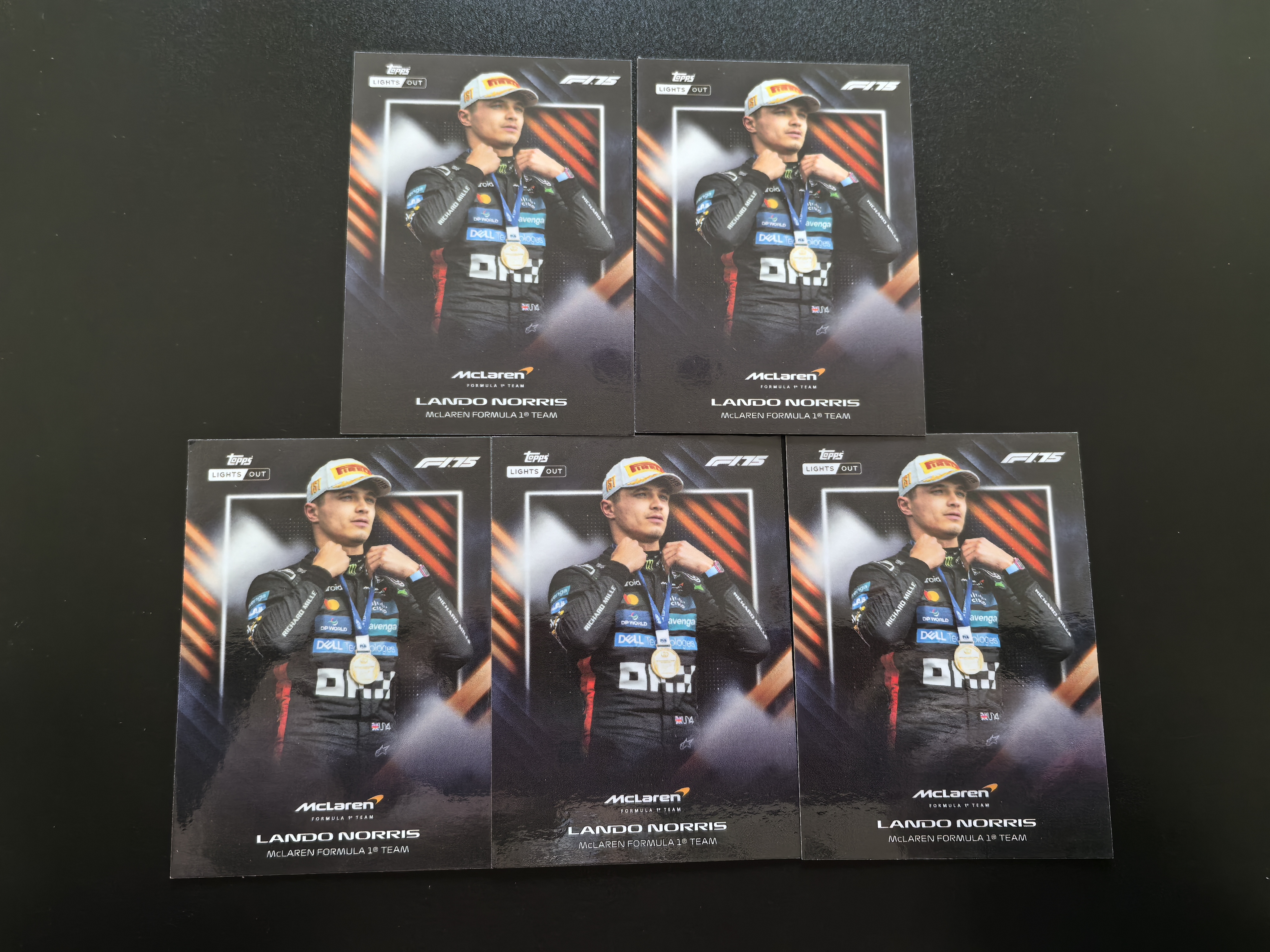 2025 Topps F1 方程式赛车 Light Out 车灯系列 Lando Norris Drivers 迈凯伦 兰多 诺里斯 大概率新科世界冠军 卡品如图