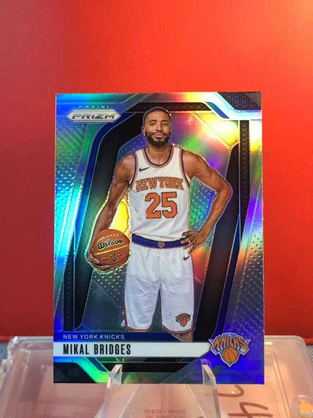（老末代拍）D01 2024-25 Panini prizm Mikal Bridges 米卡尔 布里奇斯 尼克斯 PZ 银折 顺丰 不保卡品