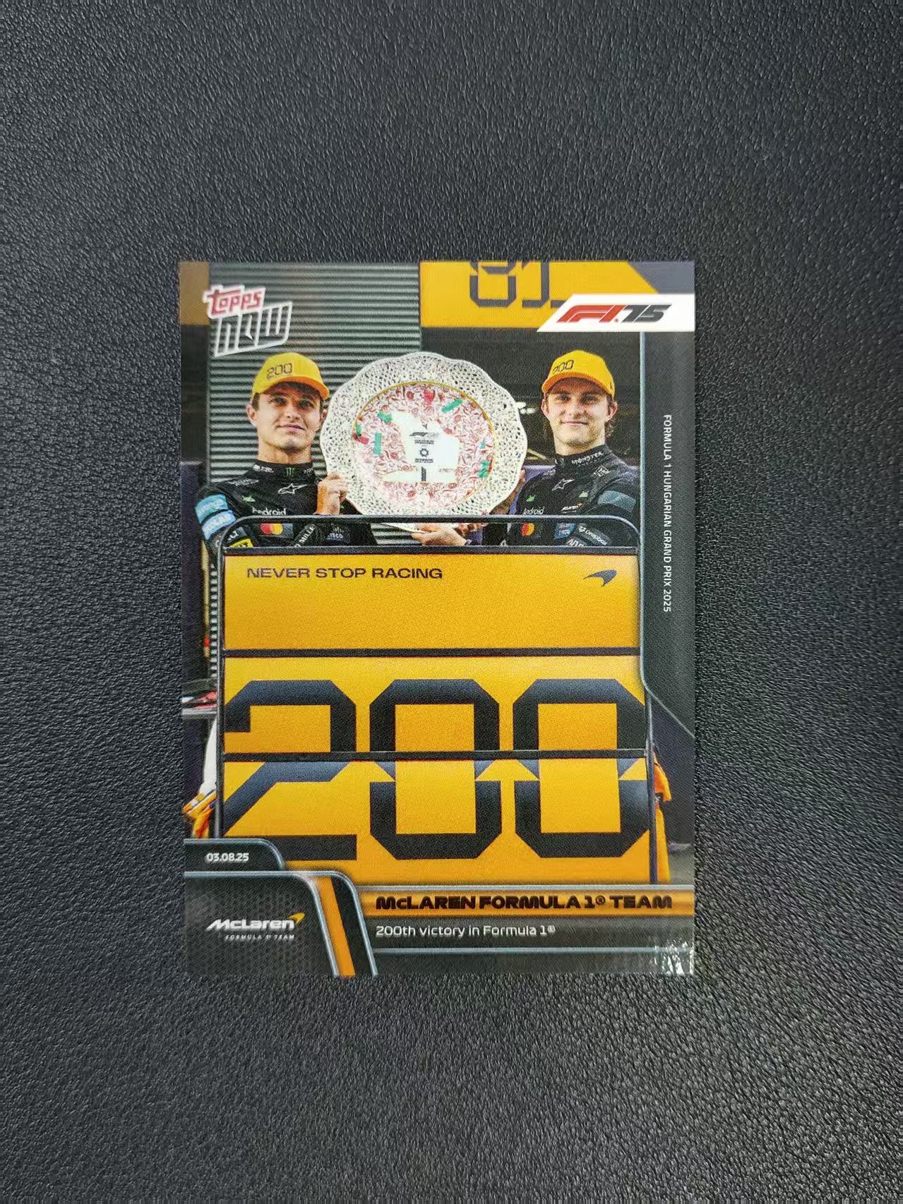 2024 Topps Now F1 Oscar Piastri 皮亚斯特里 诺里斯 迈凯伦 卡品如图 出价前请仔细阅读描述 fgy
