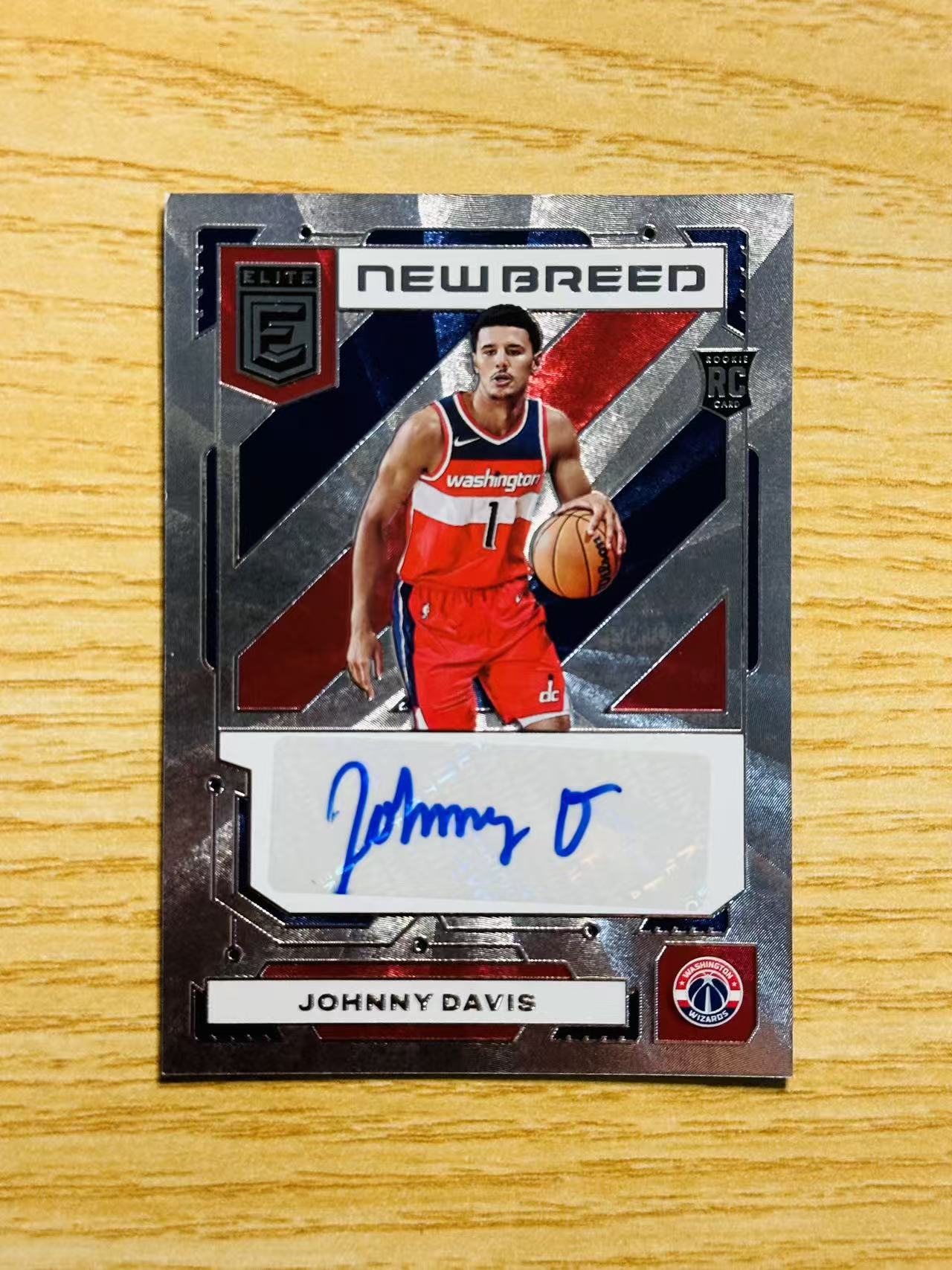 2022-23 Panini Donruss Elite Johnny Davis #NB-JDV 约翰尼 戴维斯 奇才 精英 杜蕾斯 签字