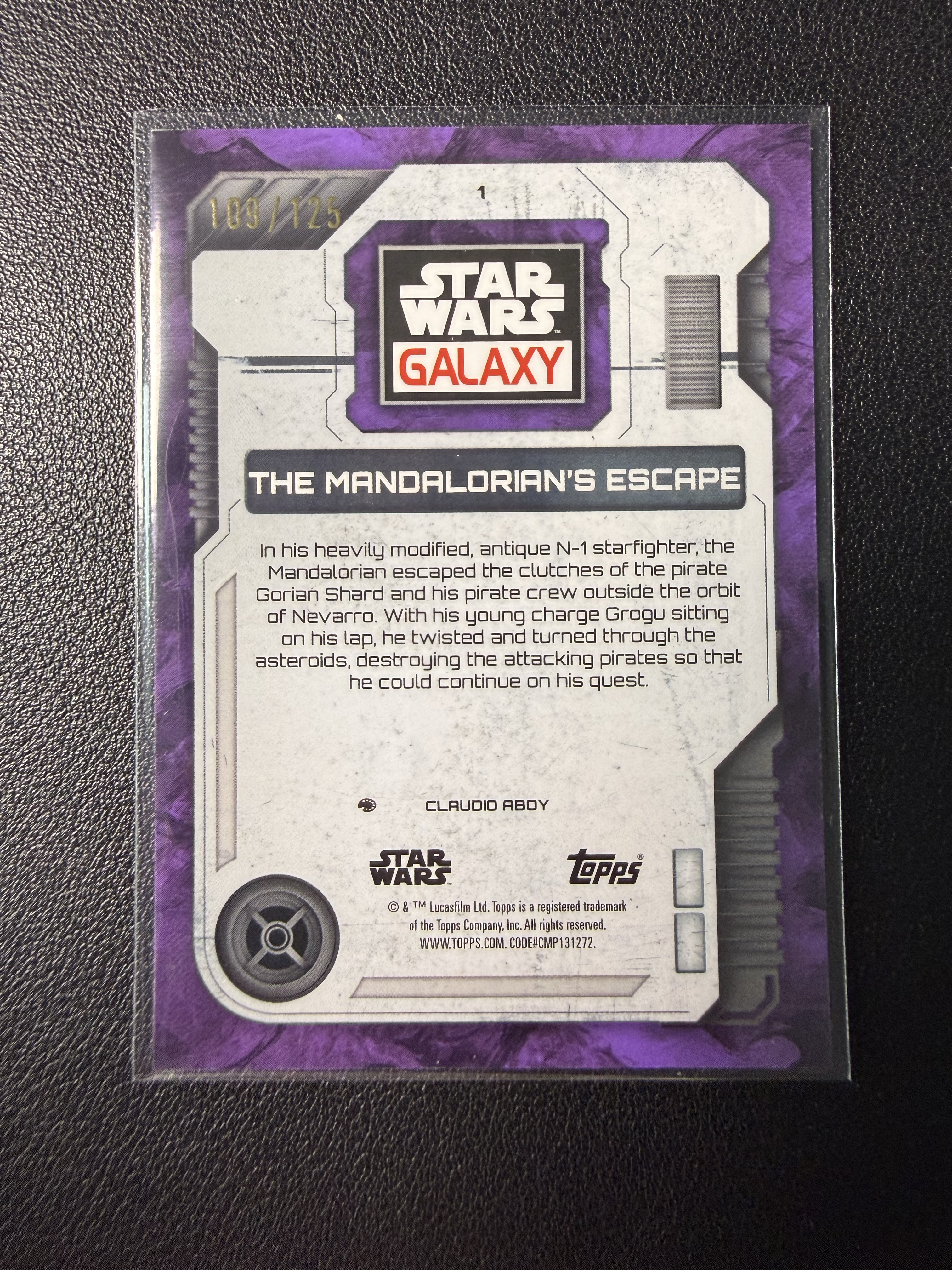 2026 Topps Star Wars 星球大战 曼达洛人 咕咕Grogu同框 封面选图 base紫碎点折射125编 序号如图 2026 Topps Chrome星战银河Galaxy系列