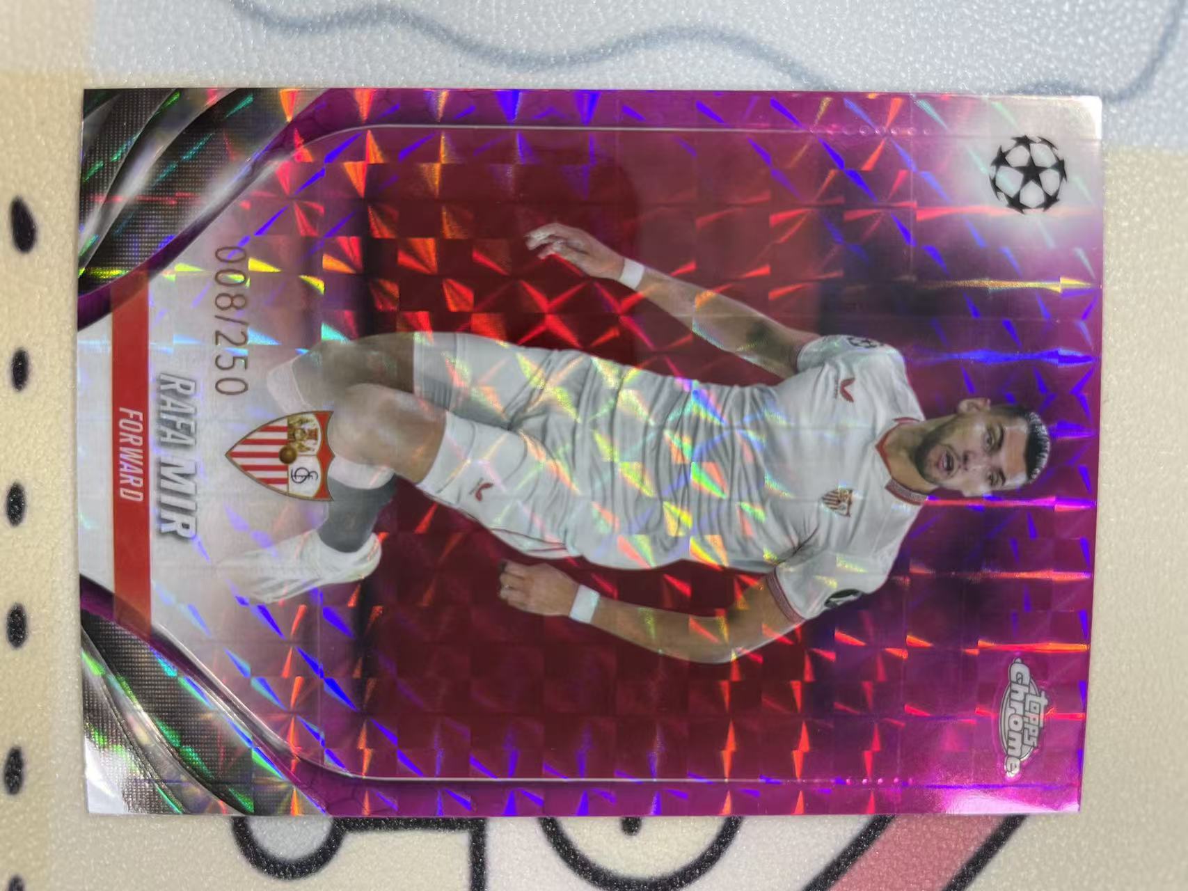2023-24 Topps Chrome Rafa Mir 拉法 米尔 008/250编 紫折 塞维利亚 中锋 西班牙