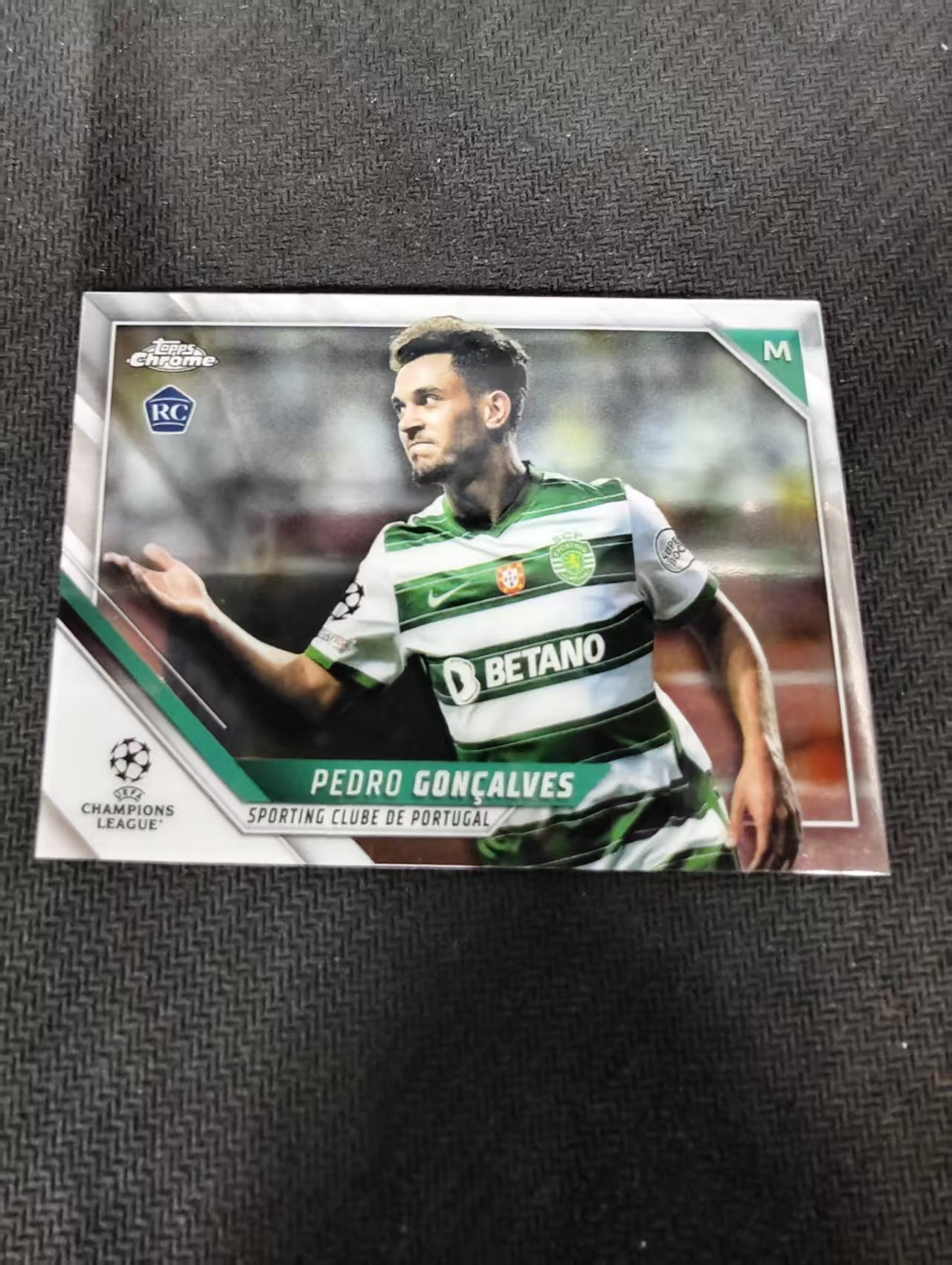 【可合并,不累计】2022 Topps Chrome pedro goncalves RC 佩德罗 贡萨尔维斯 新秀 葡萄牙体育 欧冠 划痕 边角瑕疵 #199