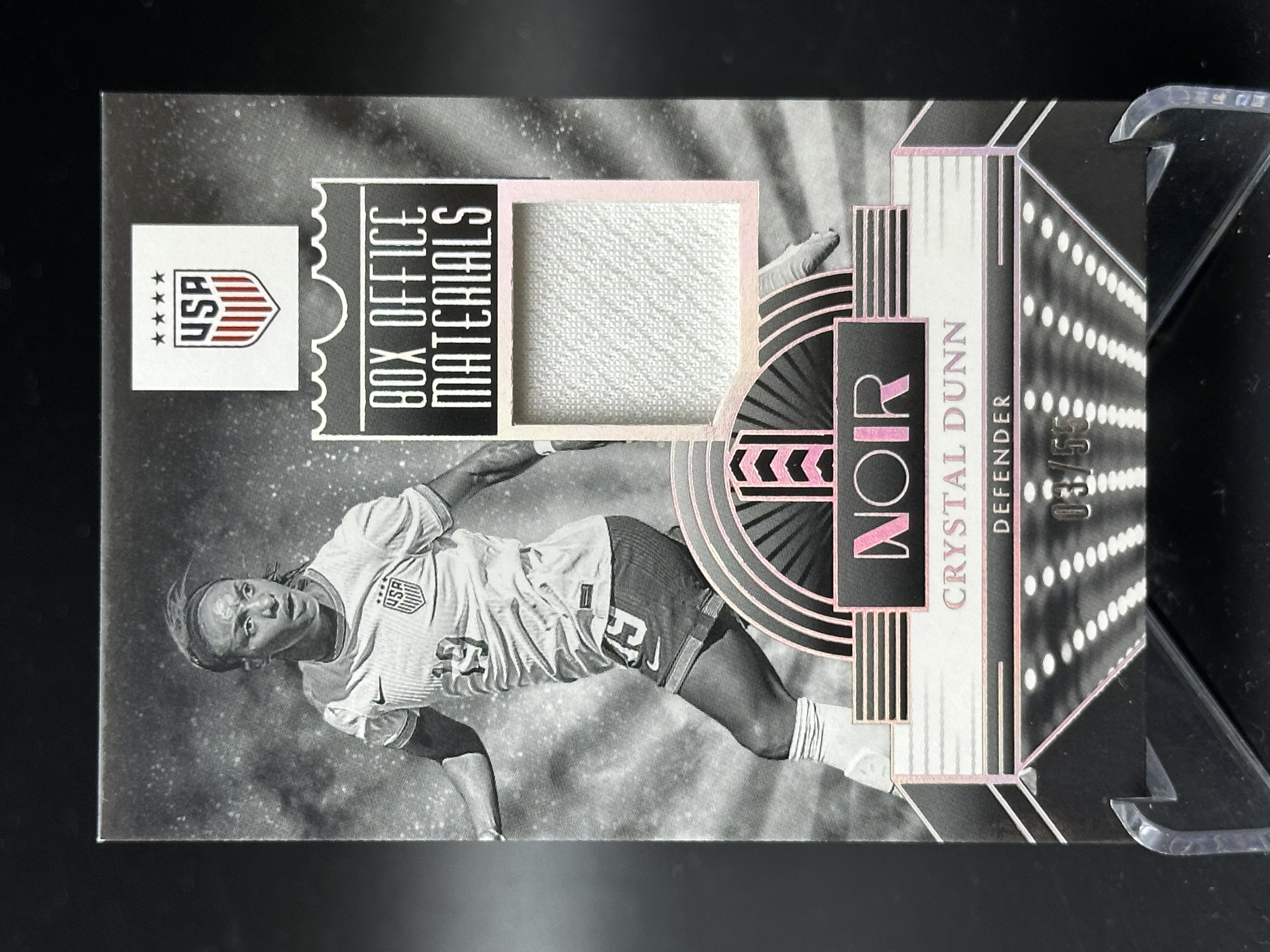 2024-25 Panini Noir Crystal Dunn 【小黄拍卖】诺尔 邓恩 美国 女足 球衣 03/65编「汉堡王」