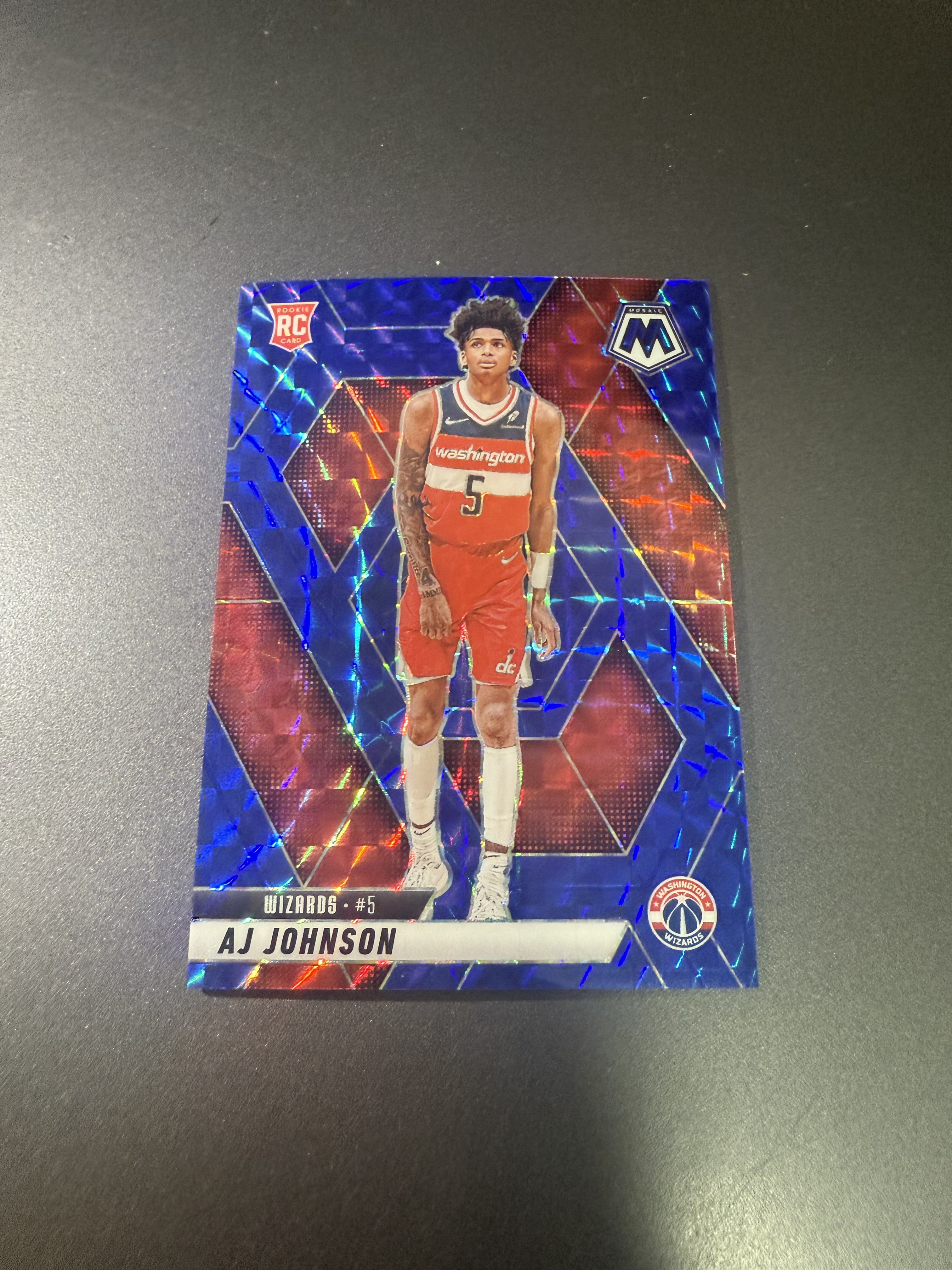 2024-25 Panini Mosaic AJ Johnson RC AJ约翰逊 新秀 蓝马赛克折 199编 T