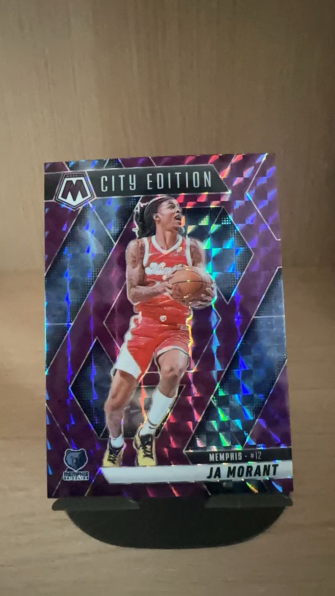 2024-25 Panini Mosaic Ja Morant #281 贾 莫兰特 灰熊 99 紫折 折射 马赛克 卡品如图