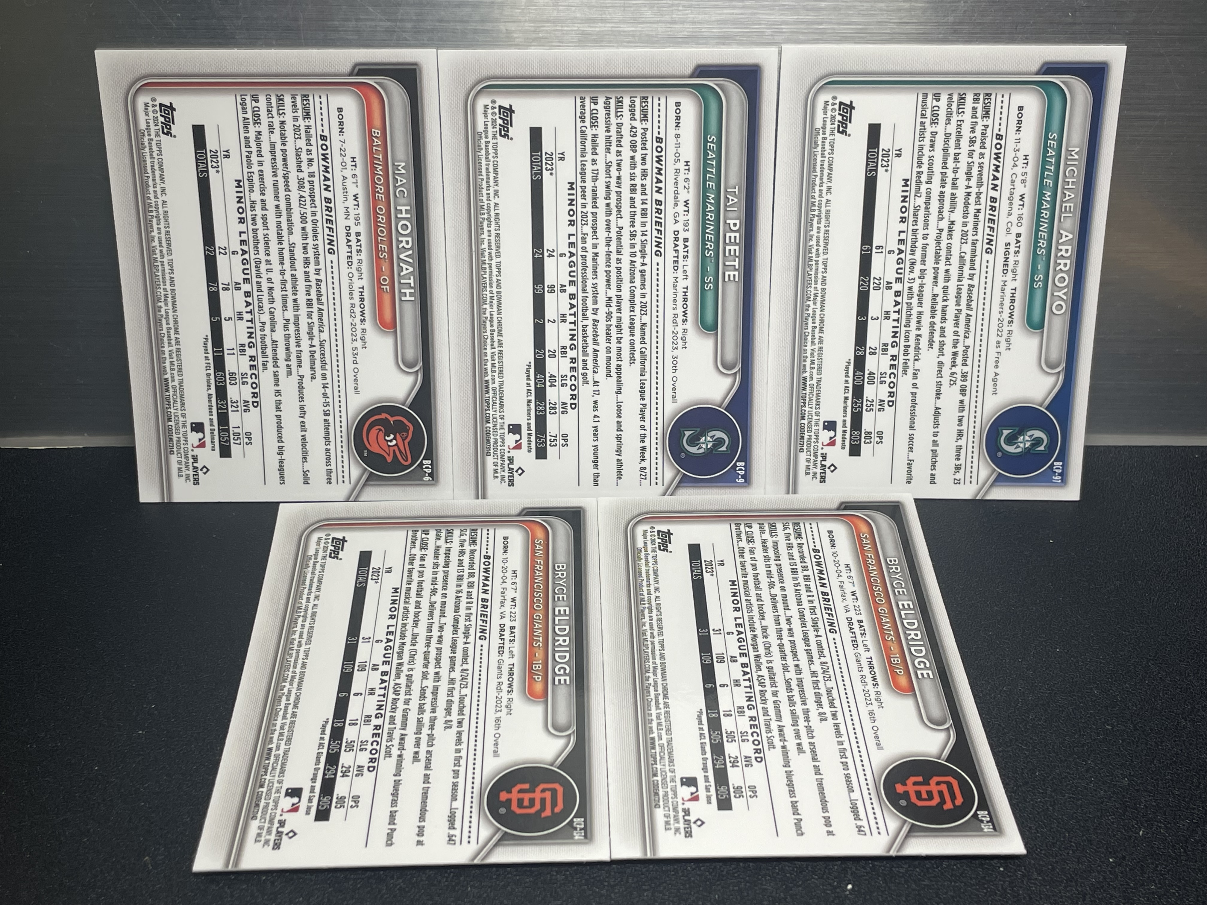 (C3) 2024 TOPPS 棒球 折射 一图 打包 实卡好看 收藏凑套必备 卡品如图 !!!