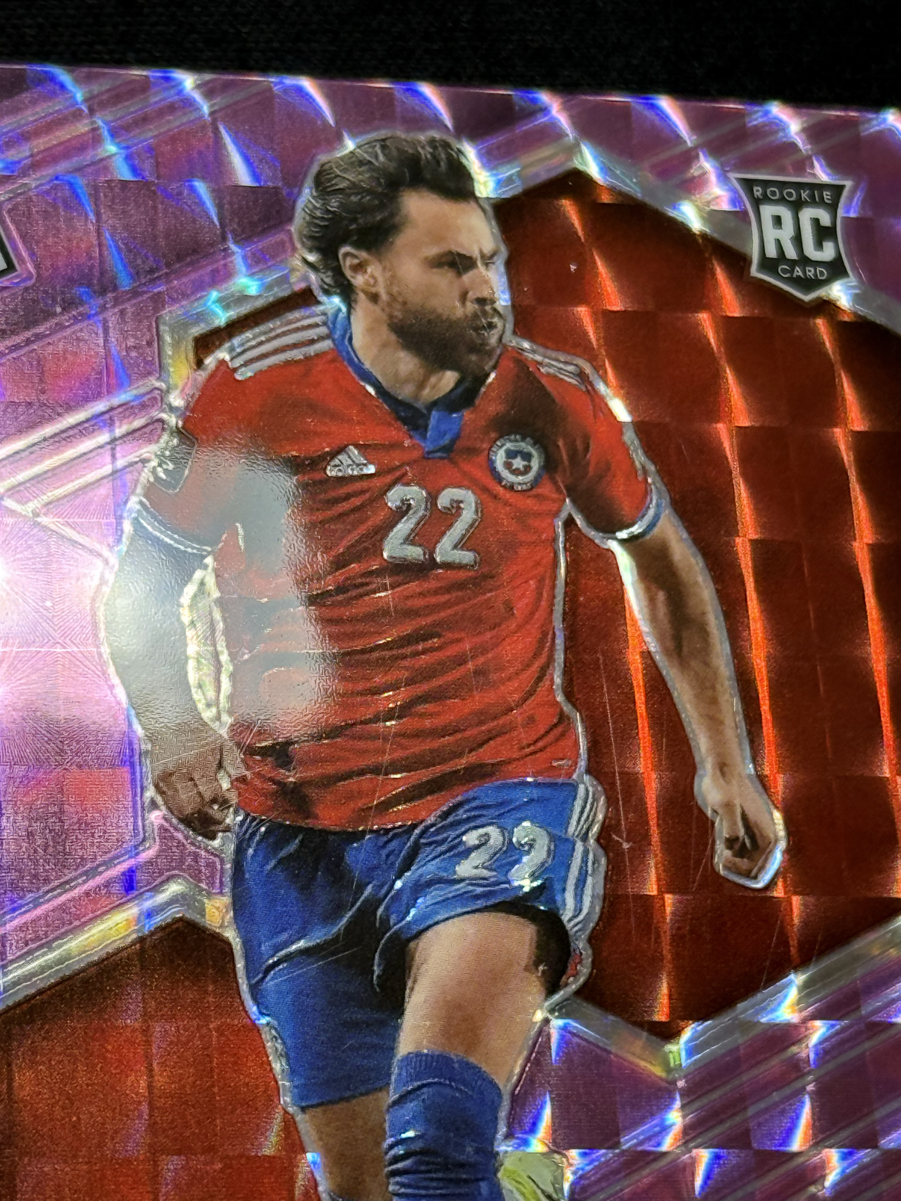 2021-22 Panini Mosaic Ben brereton RC 【小贝代拍】马赛克 世界杯之路 智利 新秀 布里尔顿 粉马赛克折 /49编 瑕疵如图 拍前看描述 H MFC