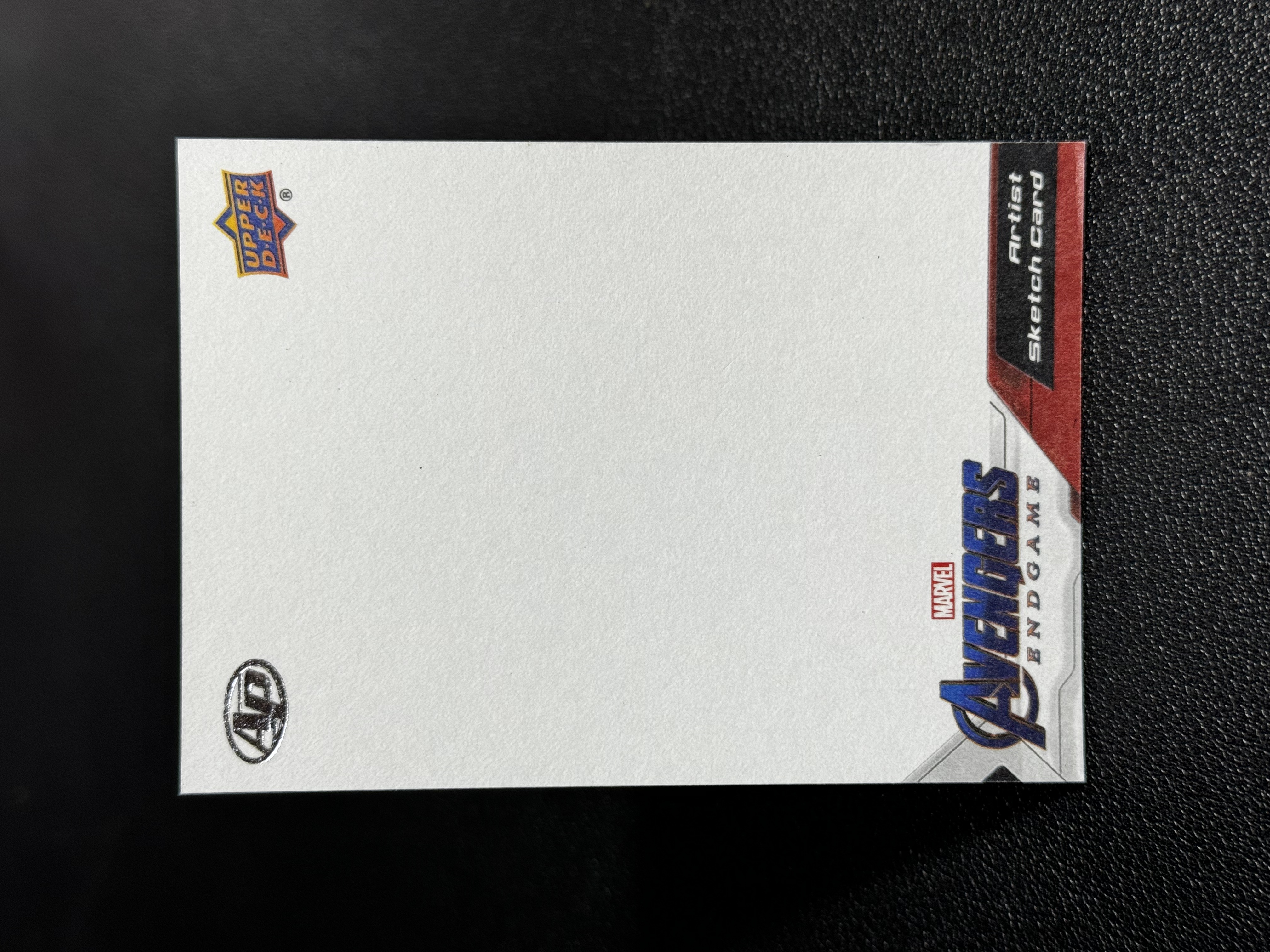 2019 Upper Deck Marvel (MCU) Avengers Endgame UD 漫威 复联 终局之战 AP 手绘卡 1/1 1OF1 空白底卡 SKETCH CARD LWLP