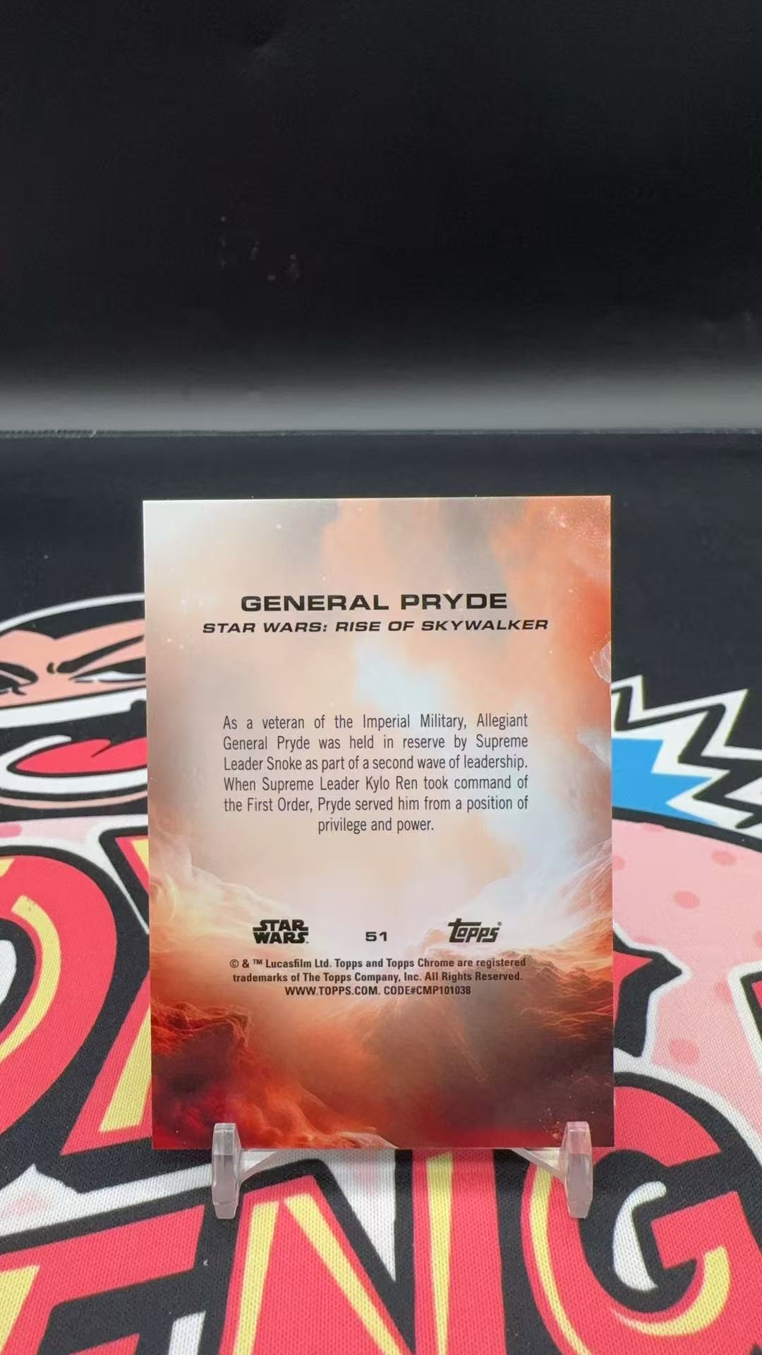 【玩具坑】2025 Topps Star Wars 星球大战 星战 chrome tc base 橙波纹折 25编 普莱德将军
