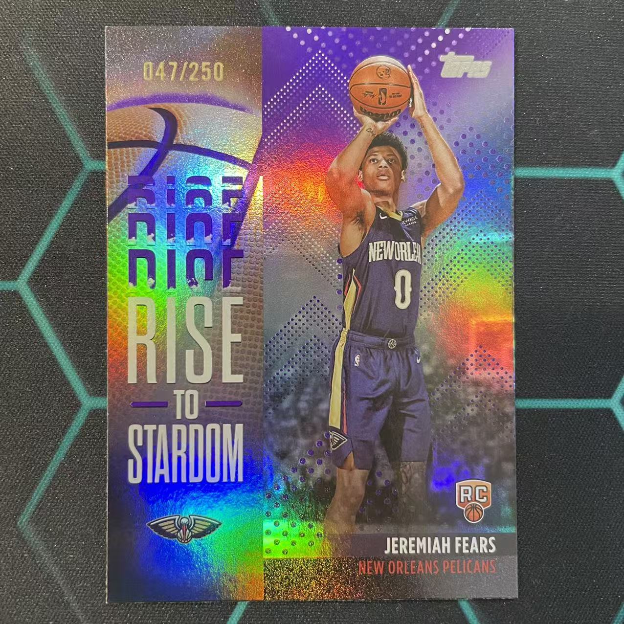 2025 Topps Flagship Jeremiah Fears RC 【阿福代卖】 杰里迈亚 费尔斯 鹈鹕 新秀 Rise To Staroom特卡 银折 收藏必备(行行行)