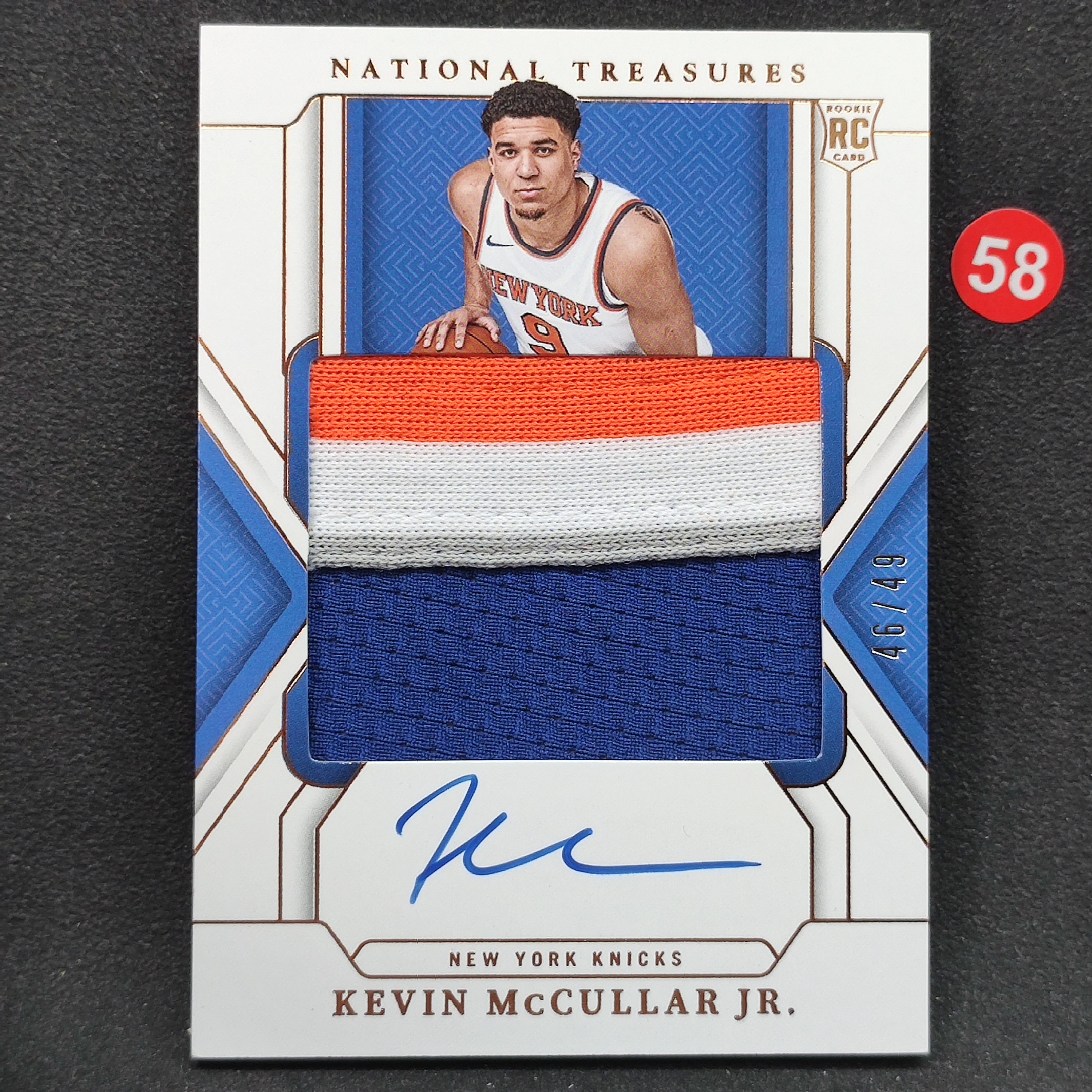 【大腿代卖】Kevin Mccullar JR. 麦卡勒 2024-25 NT 国宝 RC新秀 /49编 RPA 签字 卡签 球衣料实物料 ...