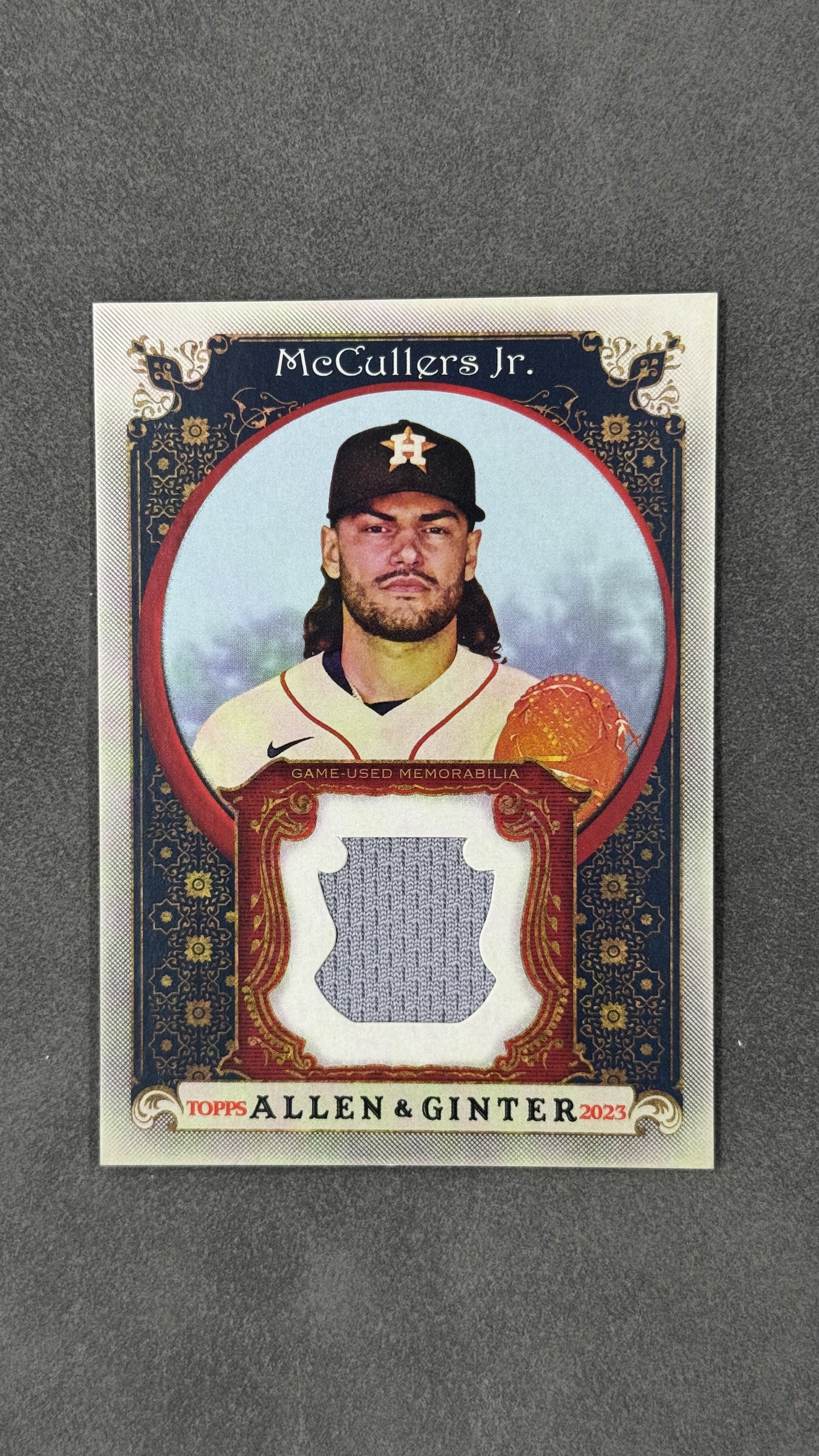 2023 Topps Allen & Ginter Lance McCullers Jr. 太空人队 小兰斯・麦卡勒斯 小窗球衣切割 球衣物料 实卡好看 值得凑套收藏 #AGRB-LM
