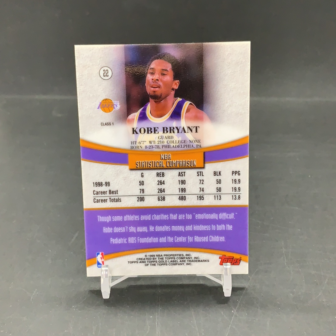 【DC拍卖】11.20. CR7 TOPPS GOLD LABEL CLASS1 经典折射卡 实卡美如画 kobe 名人堂传奇巨星 湖人王朝领军人物 黑曼巴 科比 布莱恩特