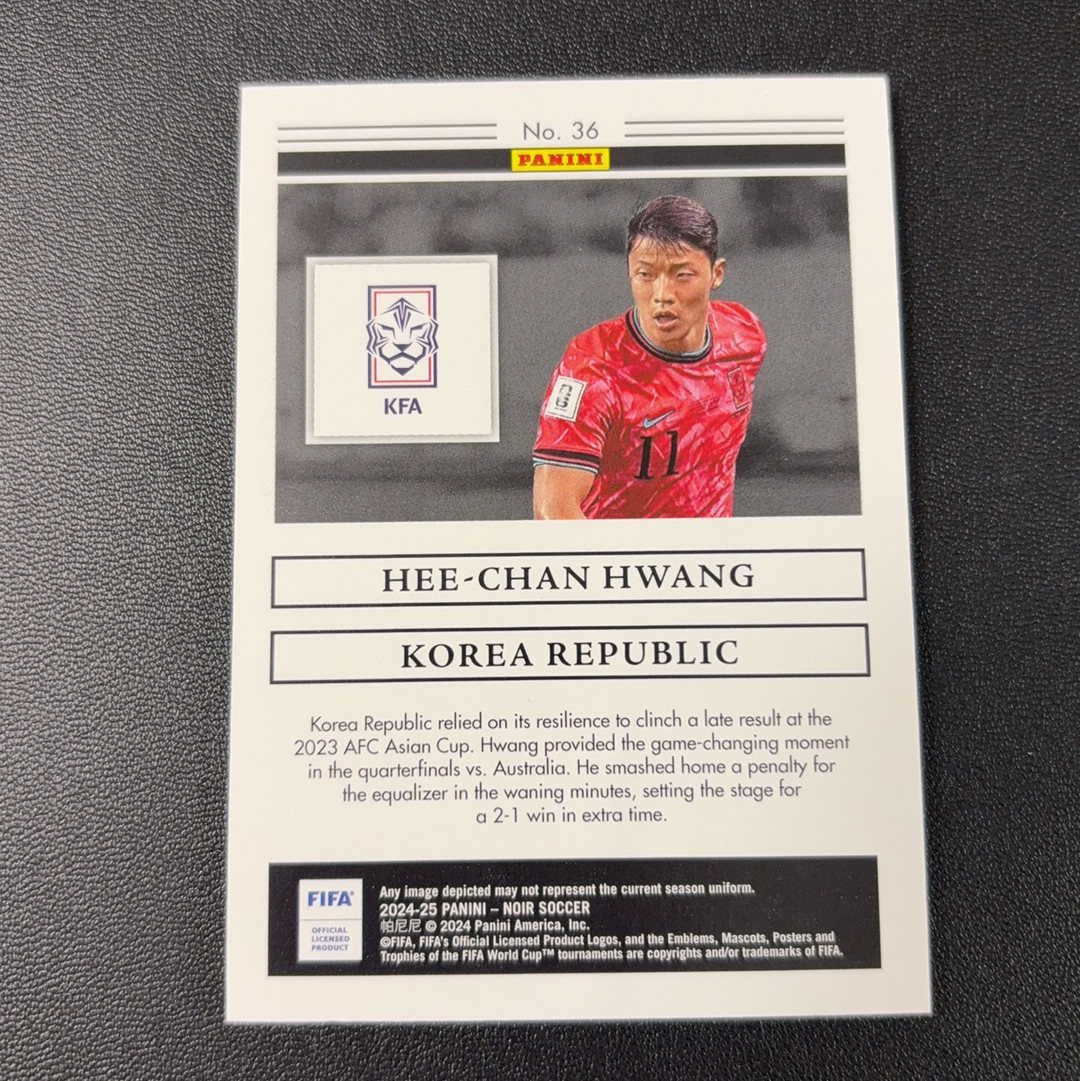 2024-25 Panini Noir Hee-Chan Hwang 诺尔 黄喜灿 /80编 铜平行 Base 韩国 狼队 卡品如图 孙兴慜 专收必备 众多卡在卖