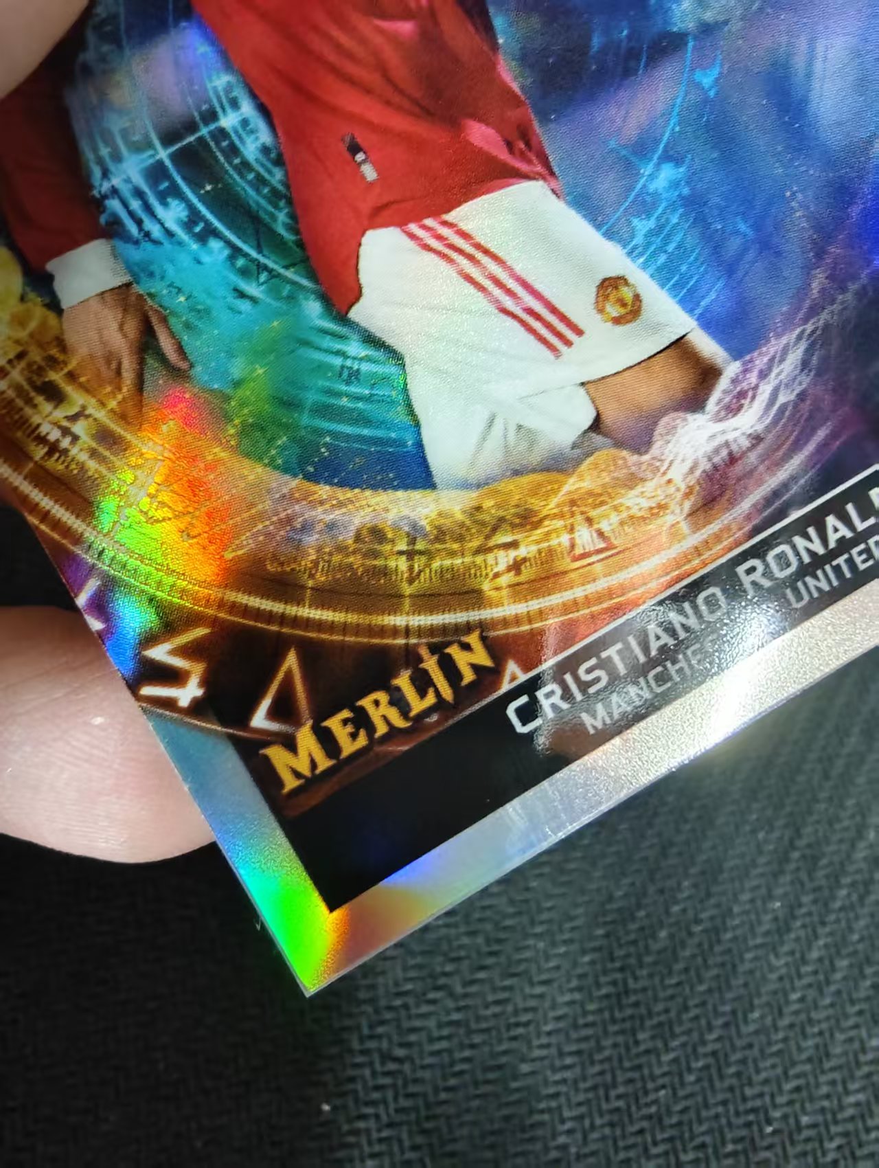 【可合并,不累计】2022 topps merlin cristiano ronaldo 欧冠 梅林 曼联 克里斯蒂亚诺 罗纳尔多 C罗 银折 特卡 微瑕如图